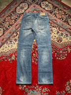 Vintage Crafted Goods Washed Distressed Straight FIT JEANS - 32