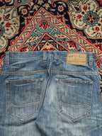 Vintage Crafted Goods Washed Distressed Straight FIT JEANS - 32