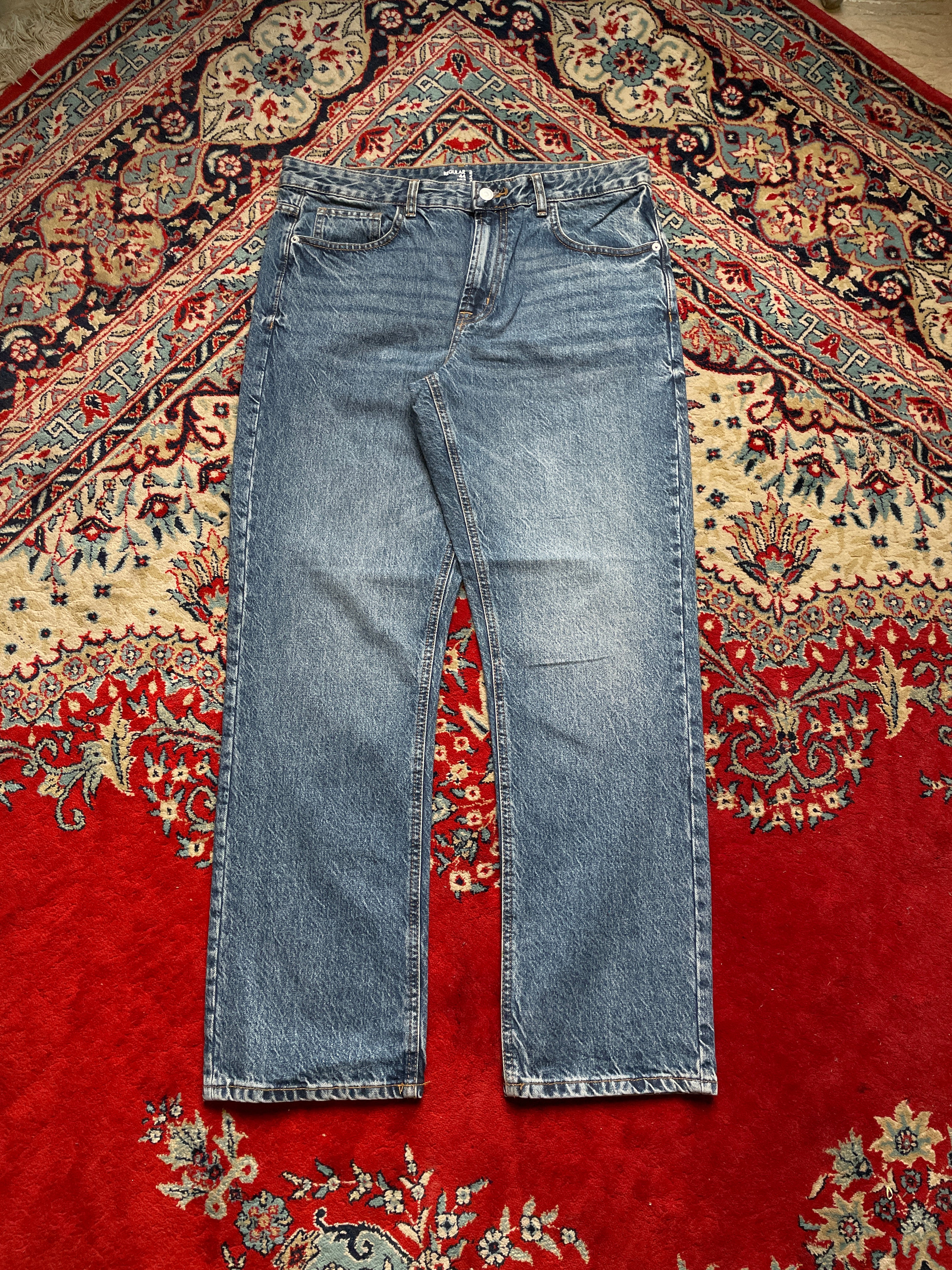 Kiabi Denim Regular Fit Medium Wash Classic Blue JEANS - 34