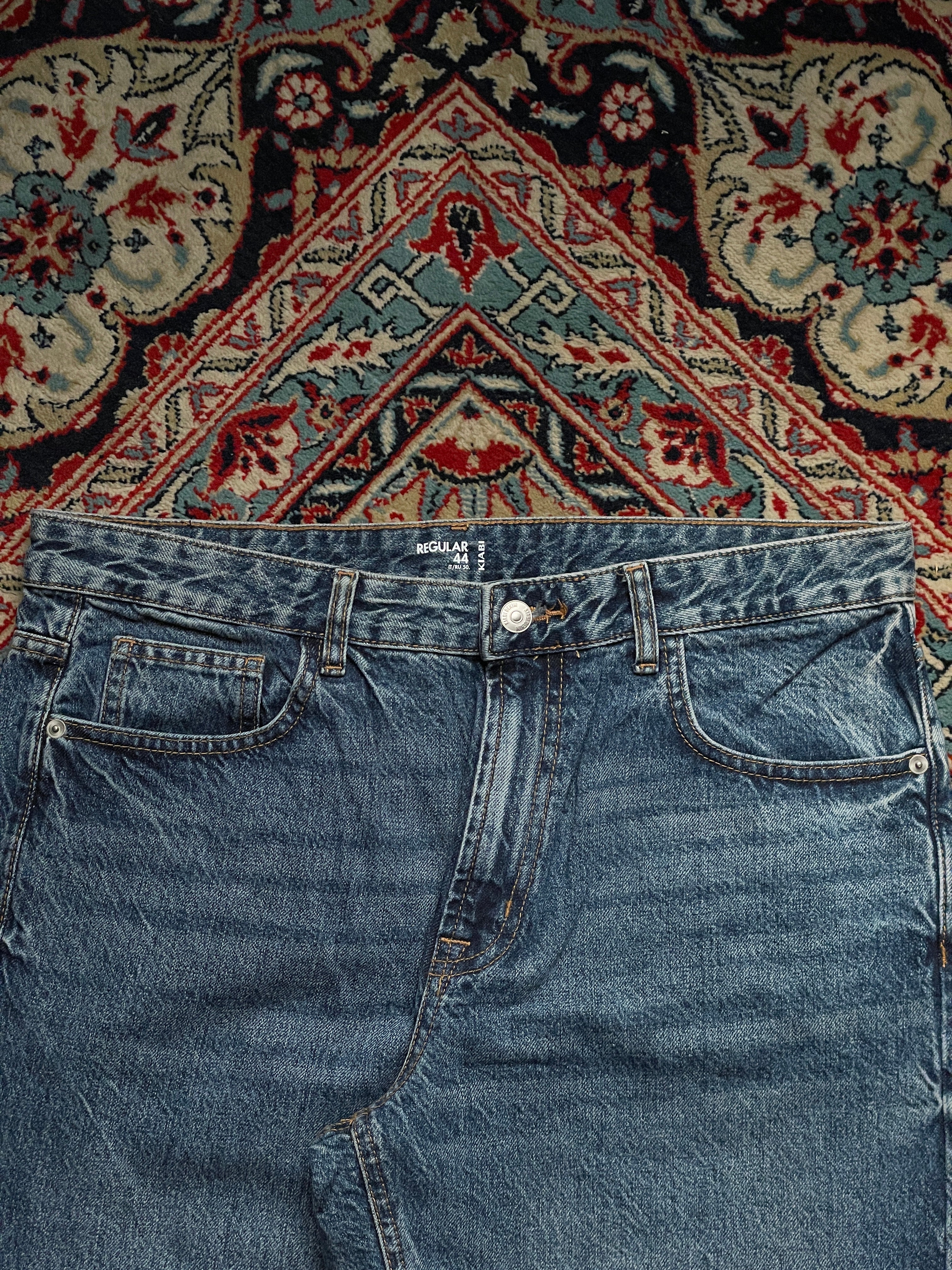 Kiabi Denim Regular Fit Medium Wash Classic Blue JEANS - 34