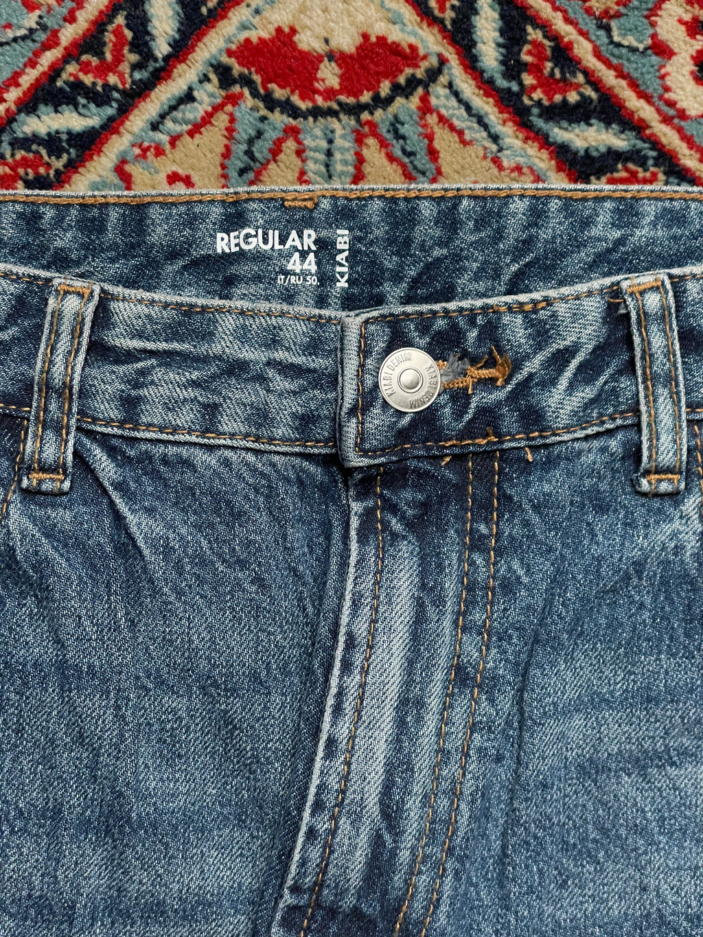 Kiabi Denim Regular Fit Medium Wash Classic Blue JEANS - 34