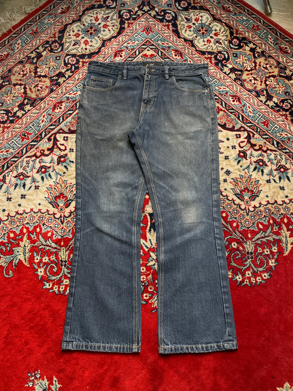 Next Mid Wash Denim Casual Bootcut JEANS - 34