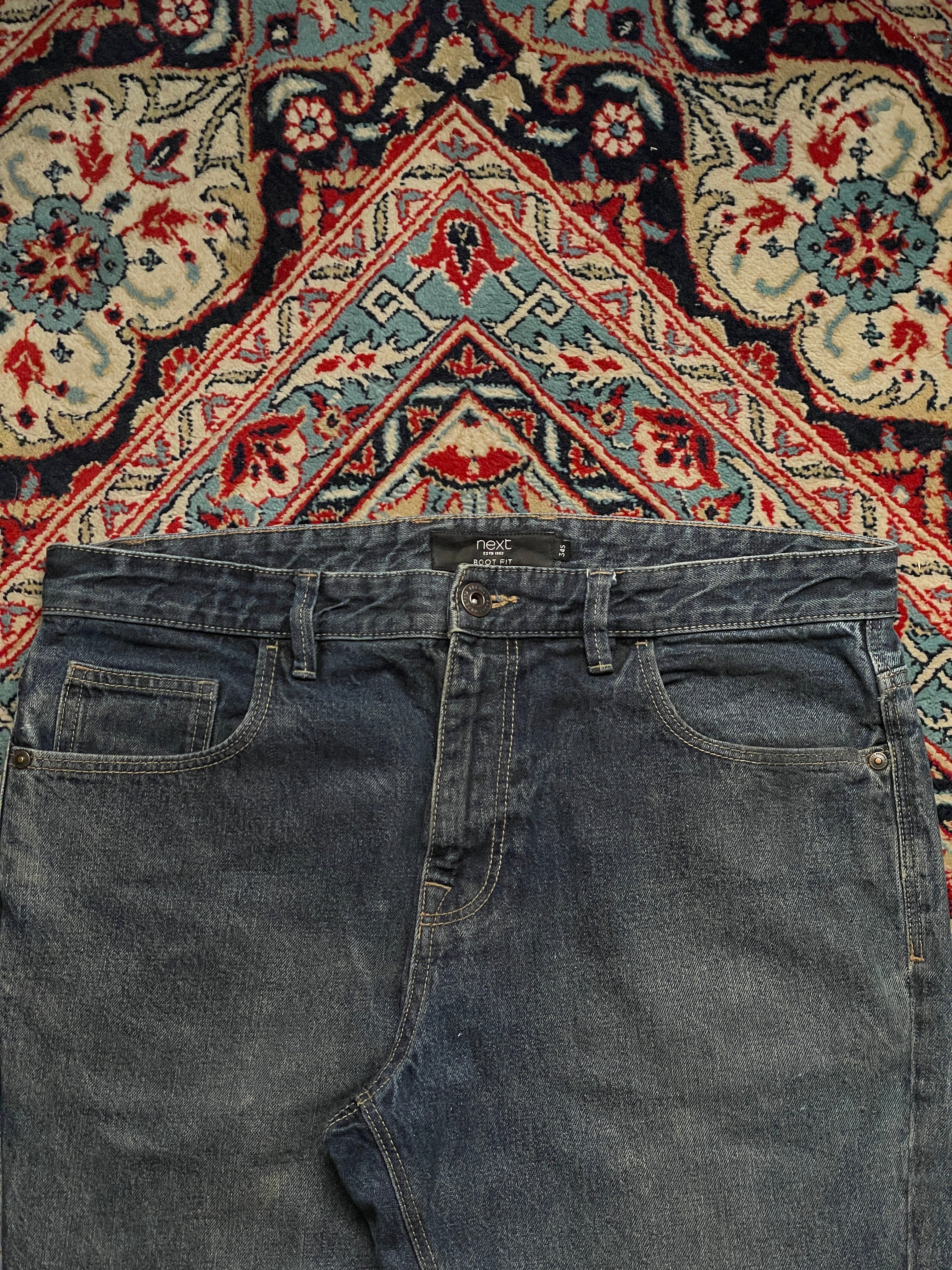Next Mid Wash Denim Casual Bootcut JEANS - 34