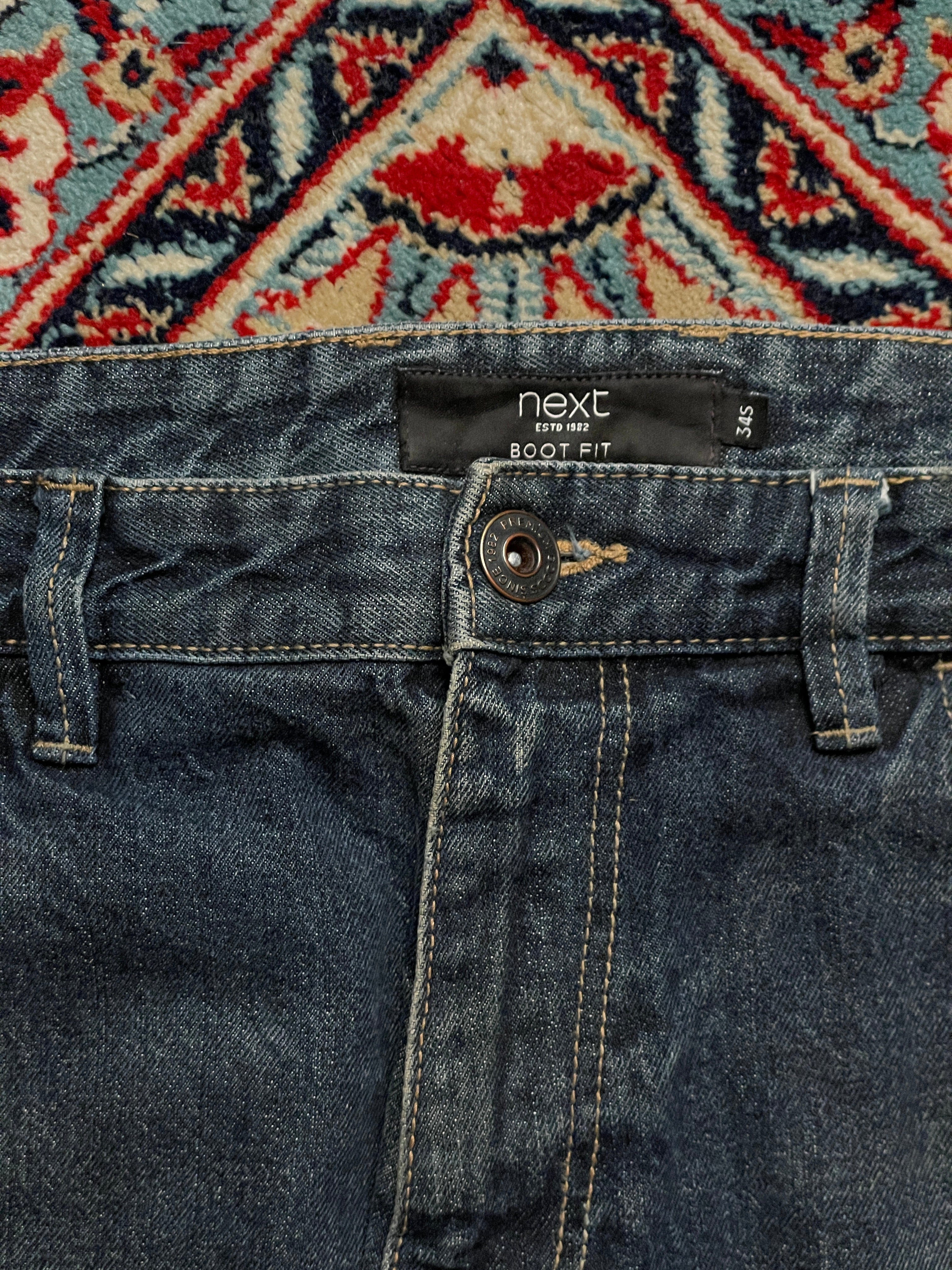 Next Mid Wash Denim Casual Bootcut JEANS - 34