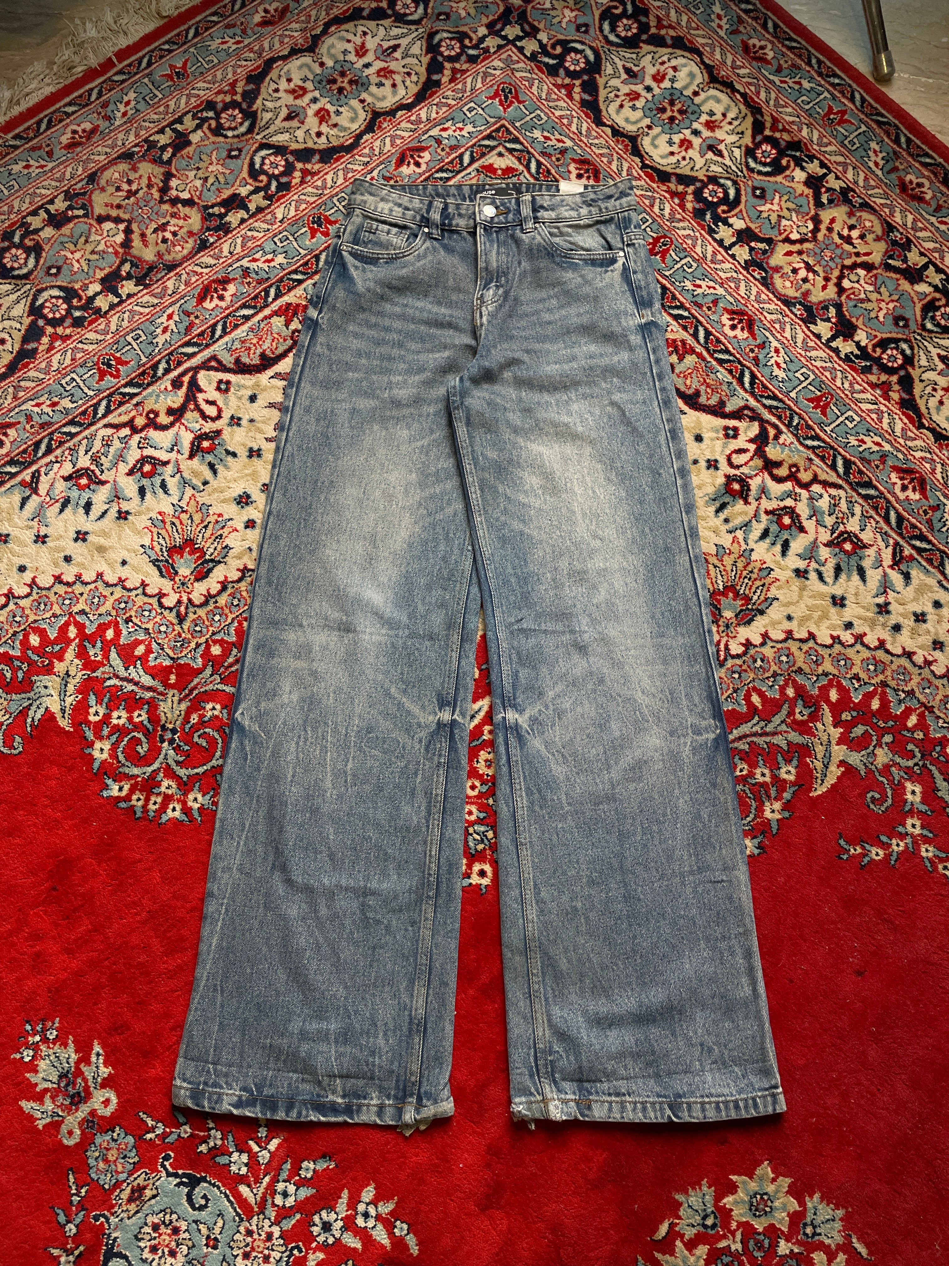 HOUSE LIGHT WASH STREETWEAR DENIM JEANS