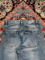 HOUSE LIGHT WASH STREETWEAR DENIM JEANS - 28