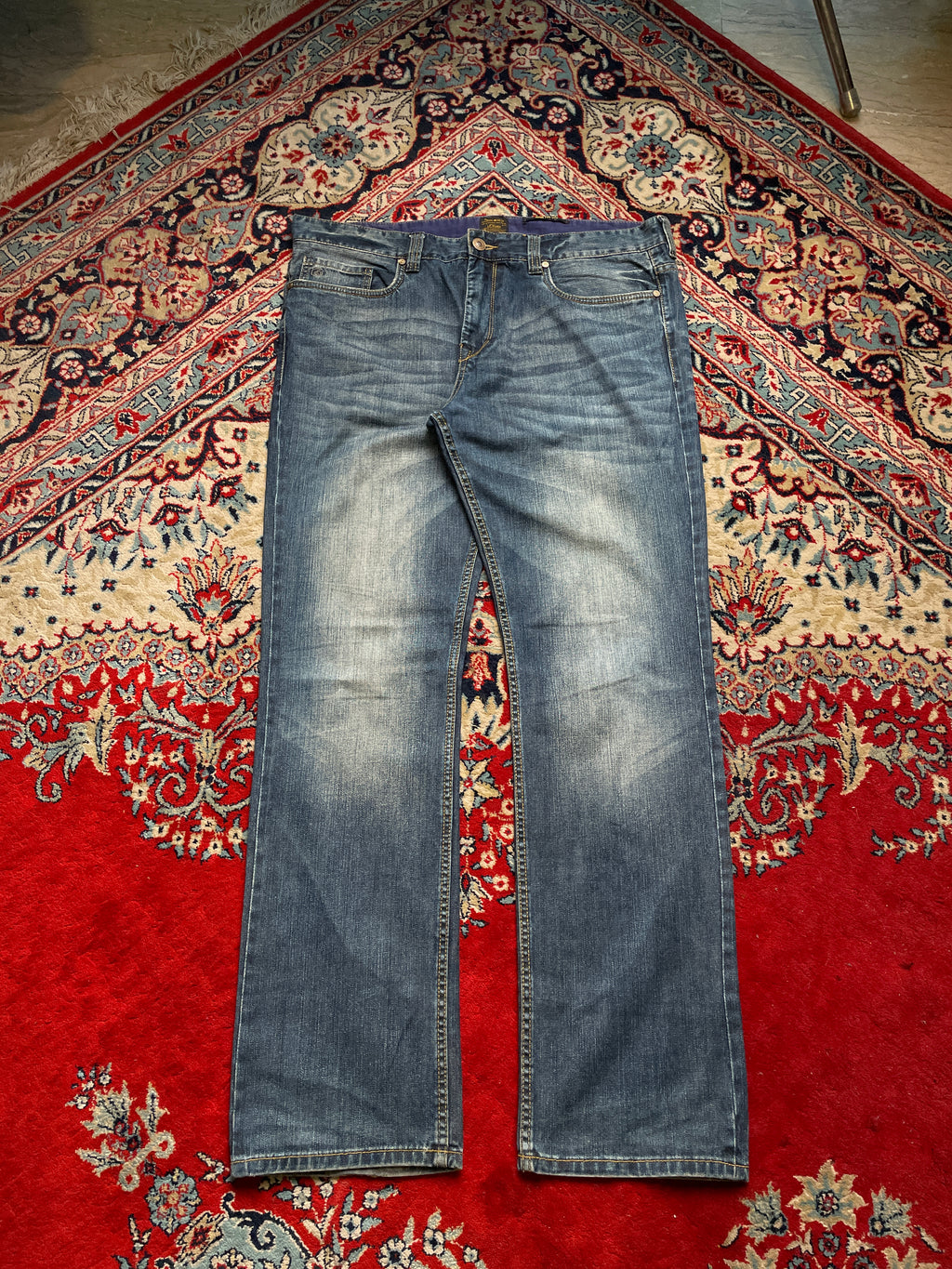 S.OLIVER 1969 MEDIUM WASH STRAIGHT FIT DENIM JEANS - 38