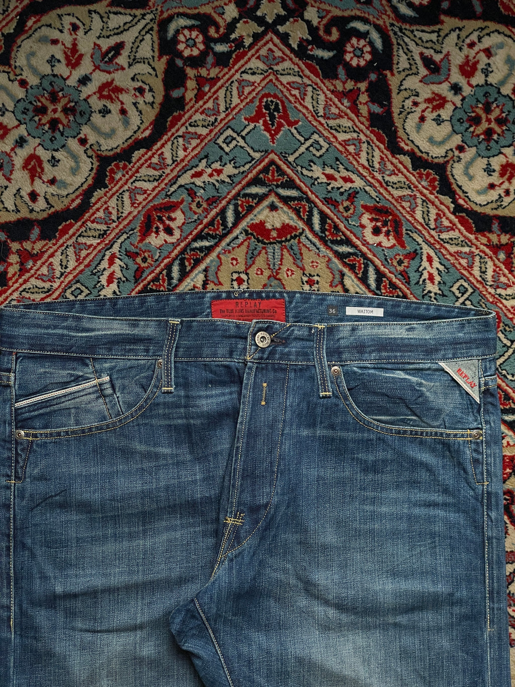 REPLAY Medium Wash BOOTCUT JEANS - 38