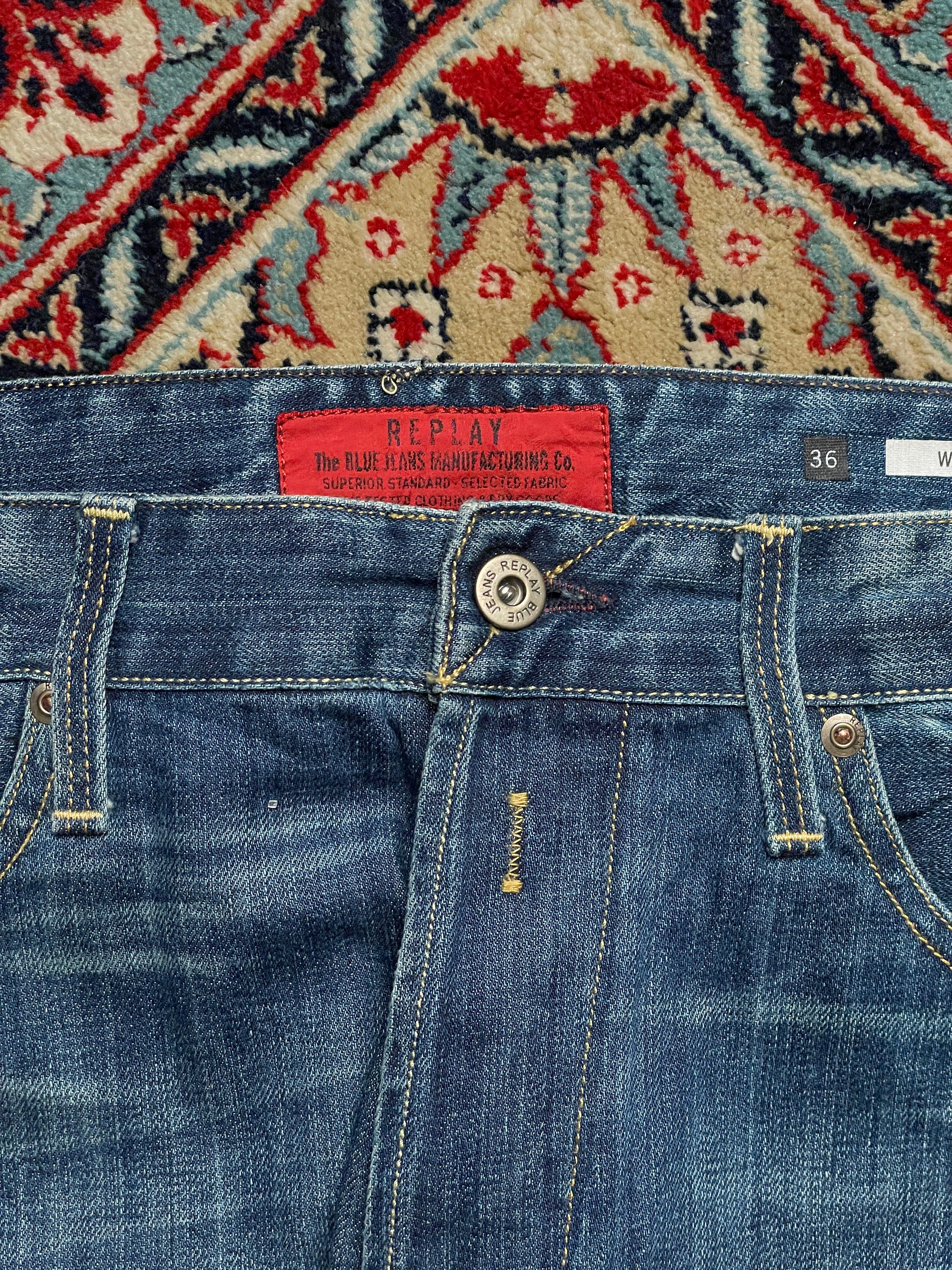 REPLAY Medium Wash BOOTCUT JEANS - 38