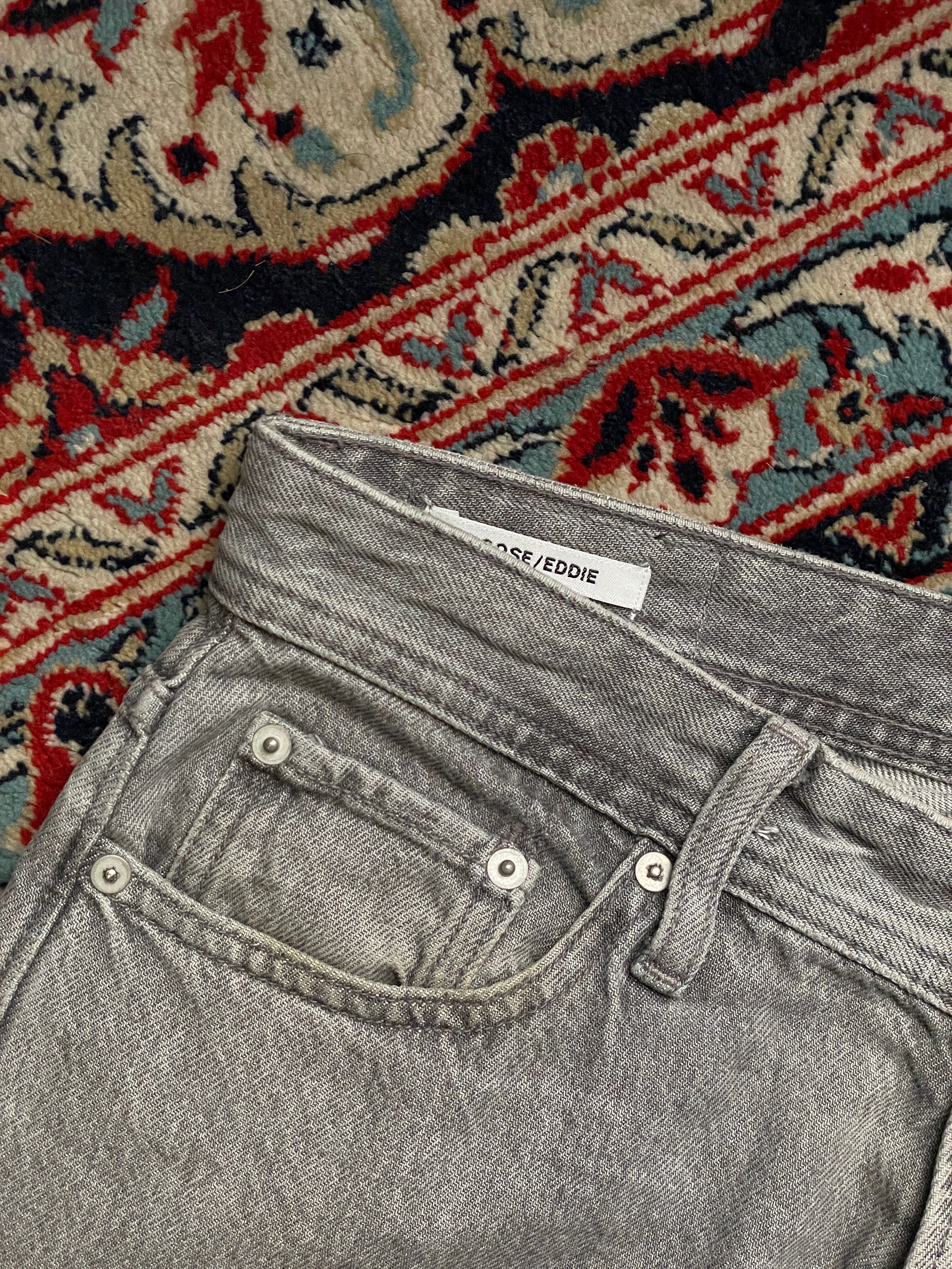 JACK & JONES Intelligence Loose Eddie Grey Wash RELAXED FIT JEANS - 30