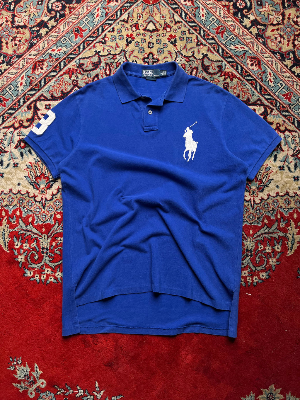 Polo Ralph Lauren Custom Fit Blue Tee - L