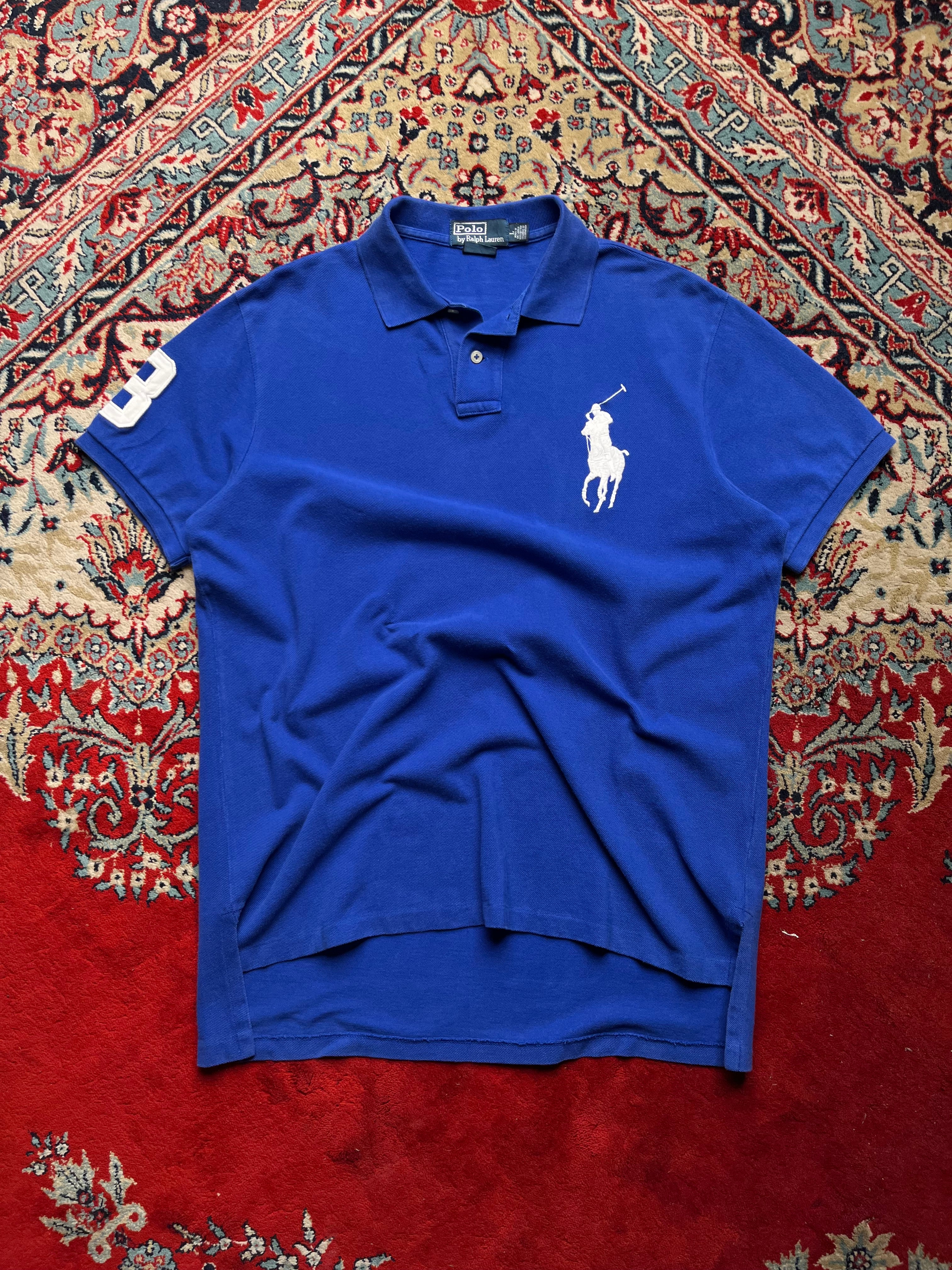 Polo Ralph Lauren Custom Fit Blue Tee - L