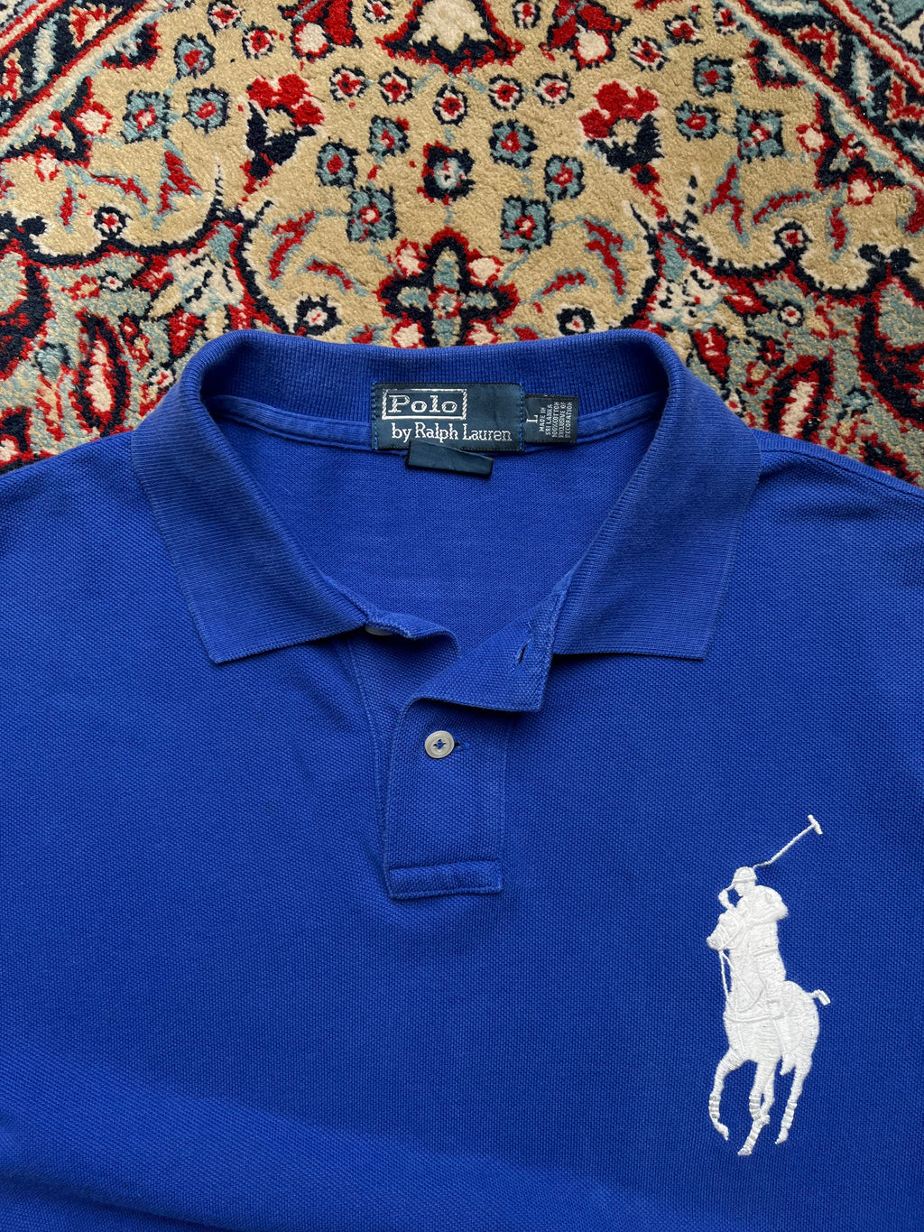 Polo Ralph Lauren Custom Fit Blue Tee - L