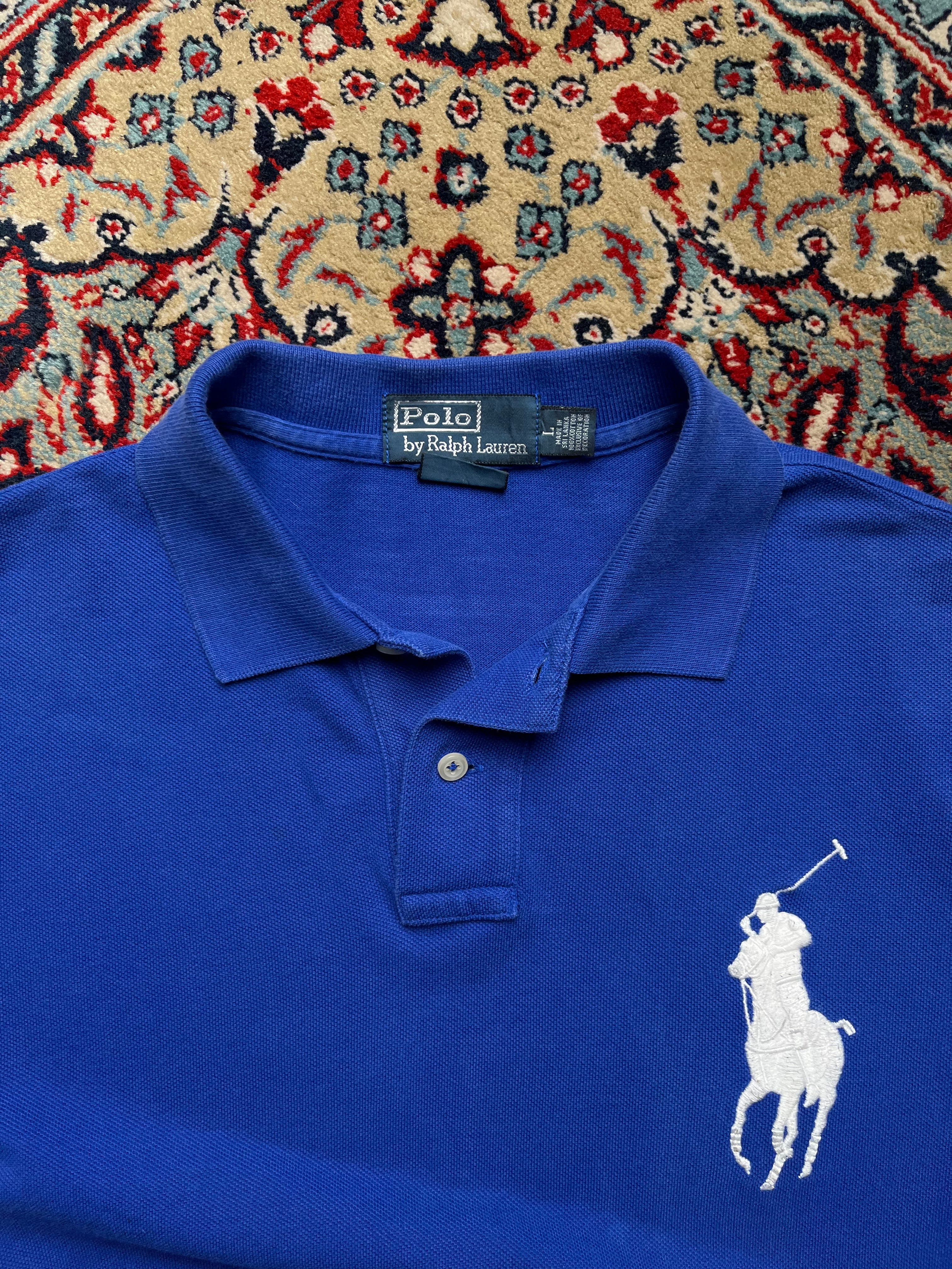 Polo Ralph Lauren Custom Fit Blue Tee - L