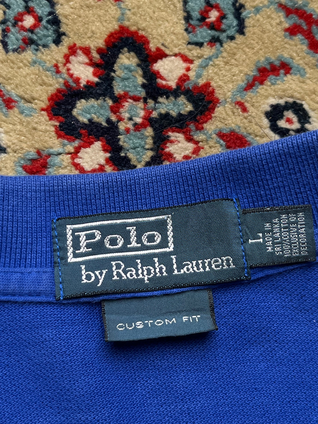 Polo Ralph Lauren Custom Fit Blue Tee - L