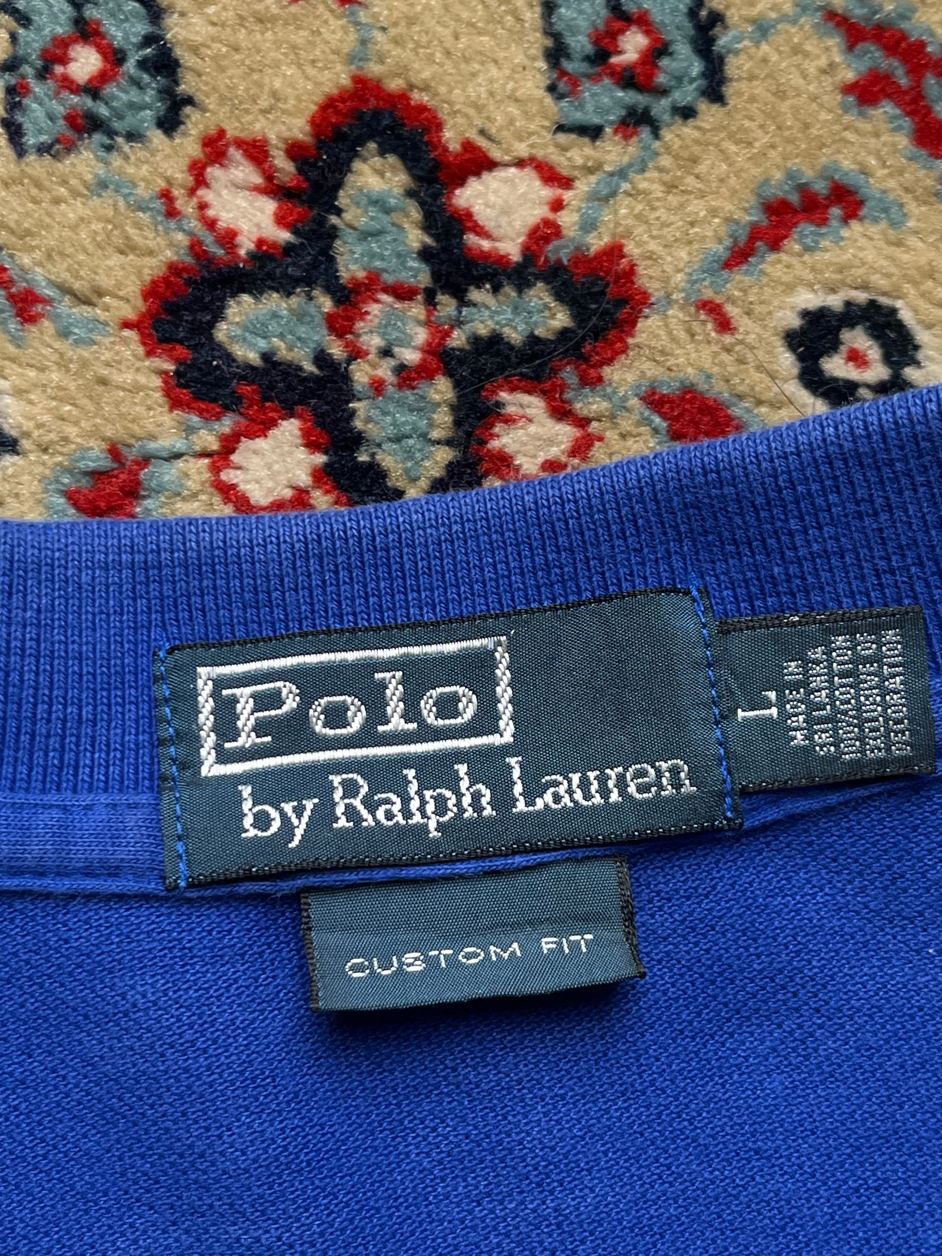 Polo Ralph Lauren Custom Fit Blue Tee - L