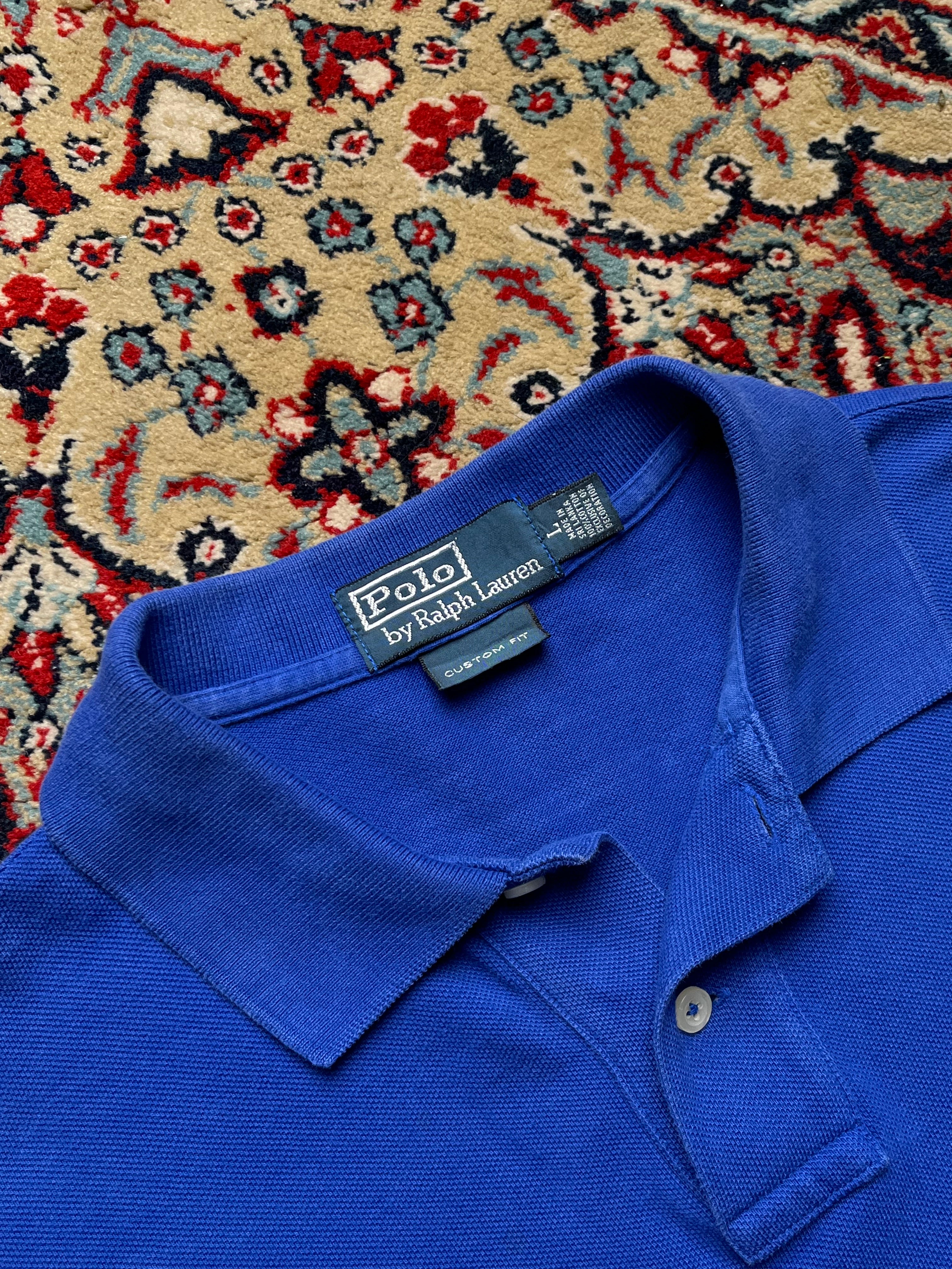 Polo Ralph Lauren Custom Fit Blue Tee - L