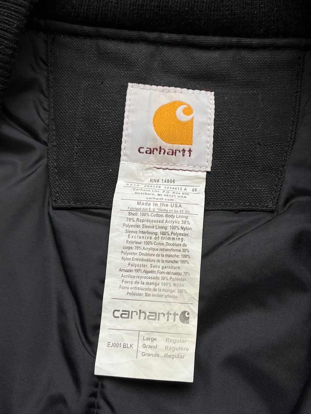 Carhartt V01 EJ001 Vintage Workwear Vest - L
