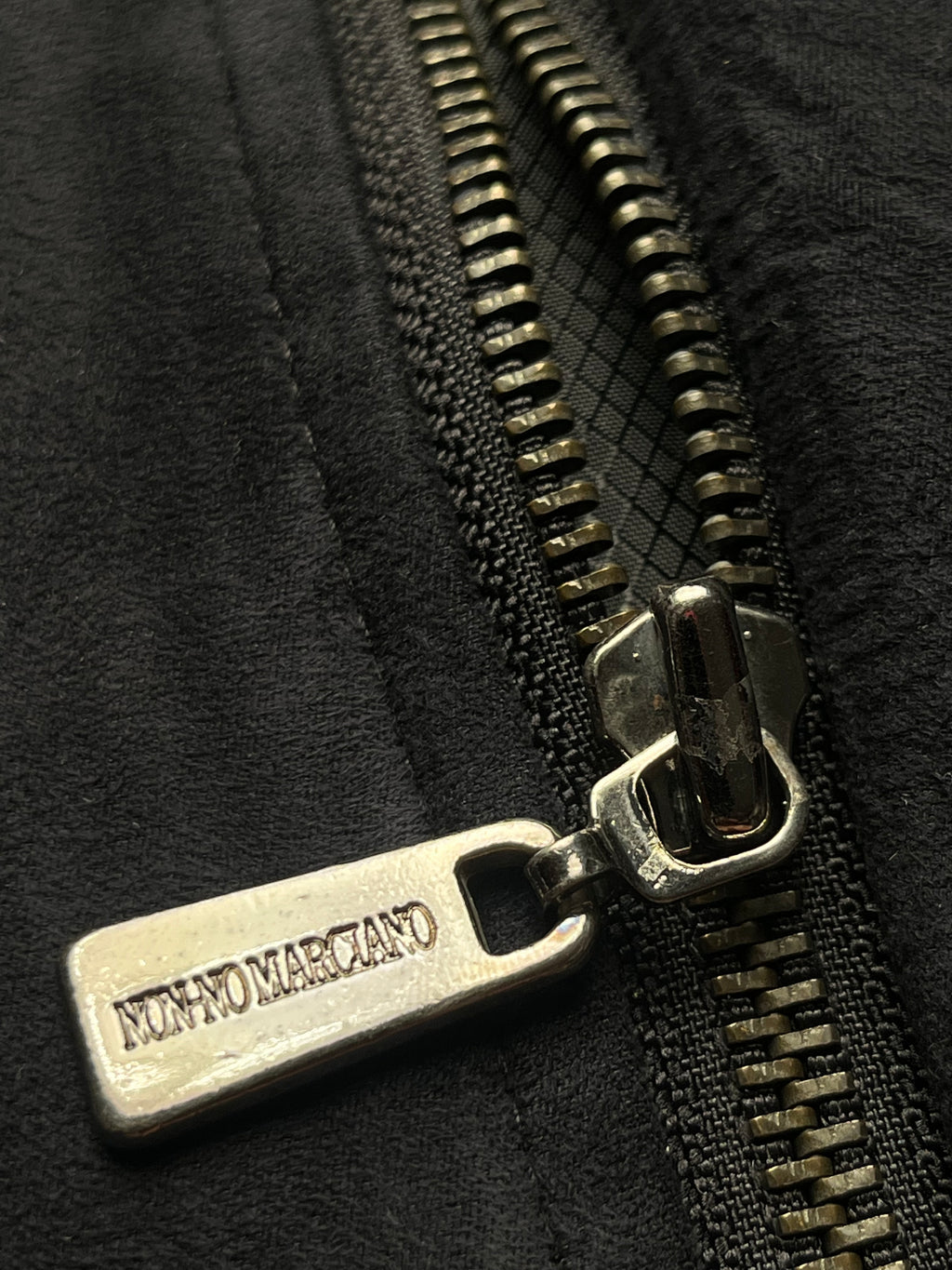 Vintage Non-No Marciano BLACK Faux Suede Harrington Jacket - M