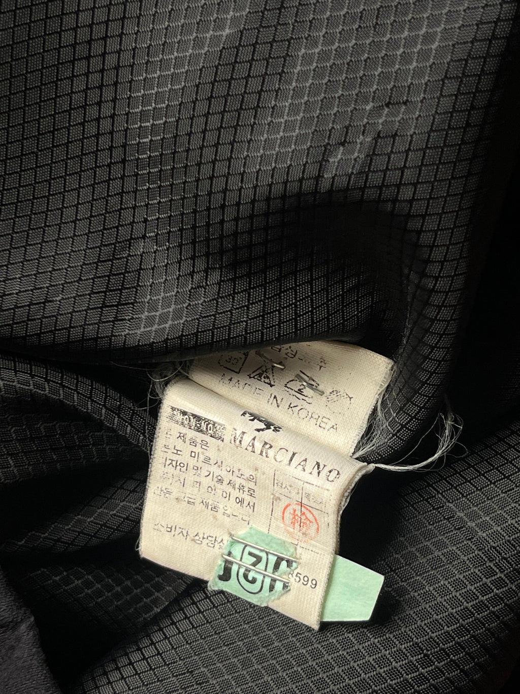 Vintage Non-No Marciano BLACK Faux Suede Harrington Jacket - M
