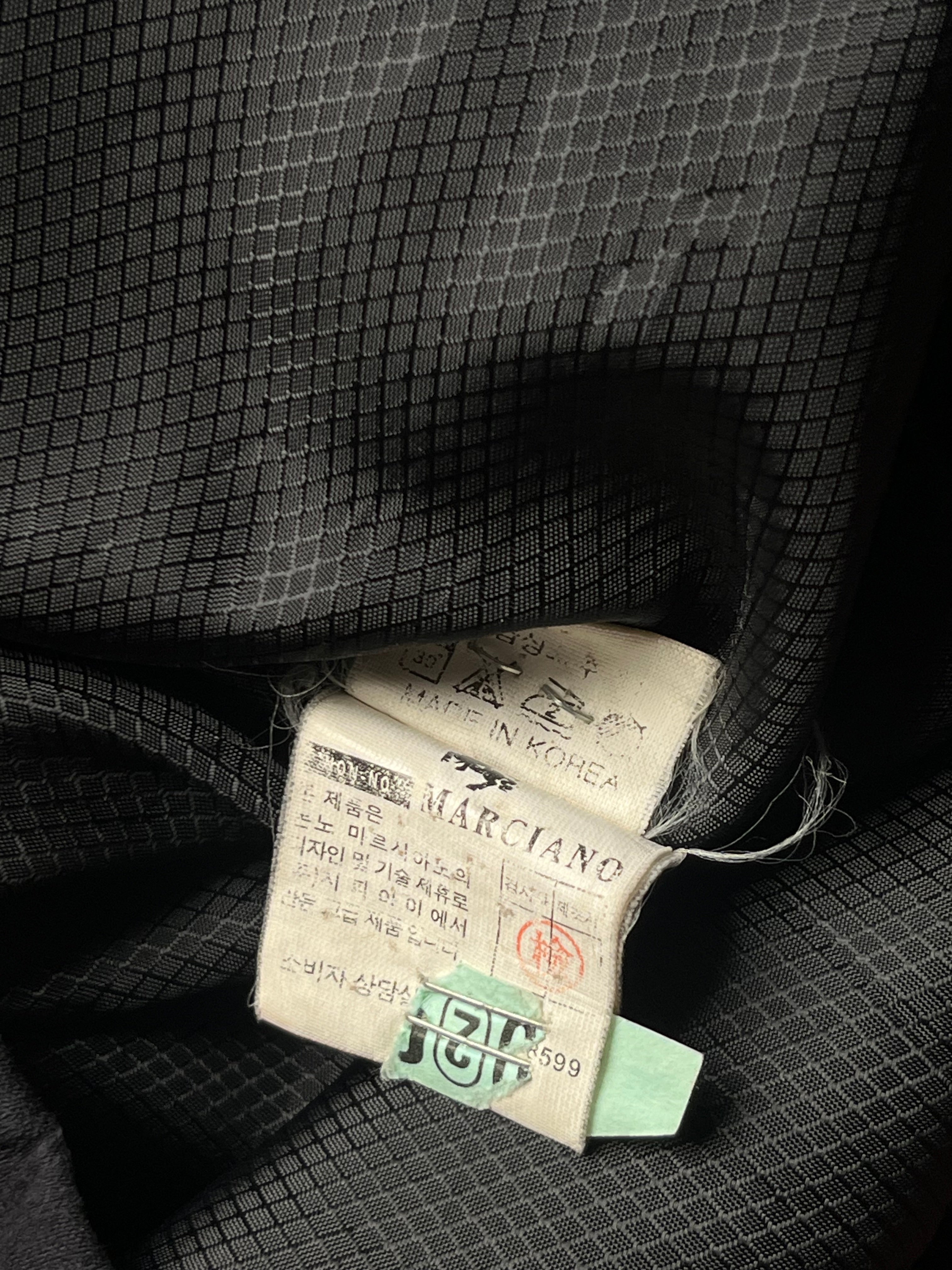 Vintage Non-No Marciano BLACK Faux Suede Harrington Jacket - M