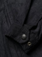 Vintage Non-No Marciano BLACK Faux Suede Harrington Jacket - M