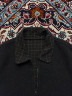 WINDY CLUB Vintage Reversible Grid Check Wool Blend JACKET - M