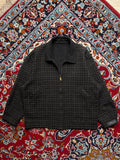 WINDY CLUB Vintage Reversible Grid Check Wool Blend JACKET - M