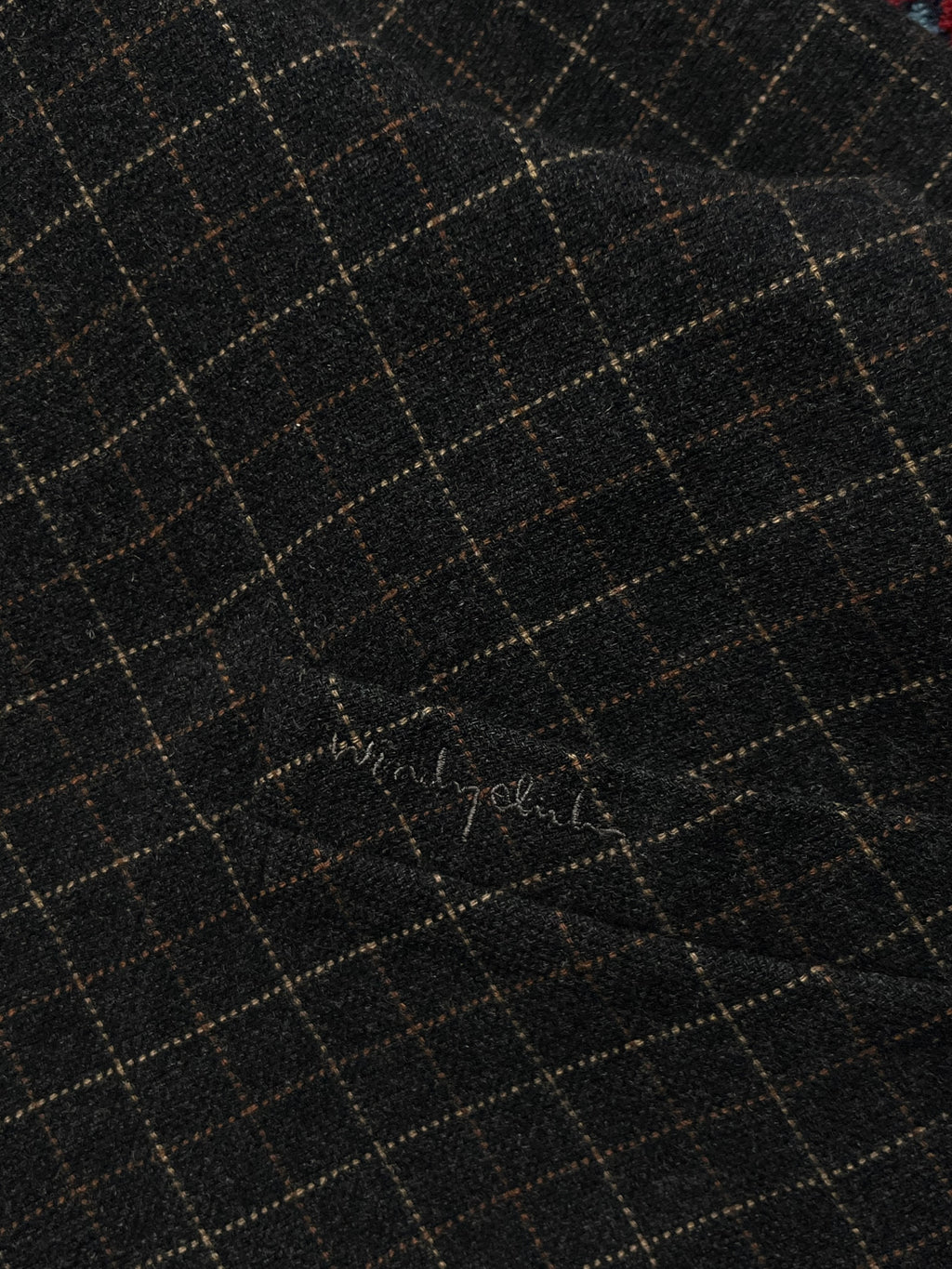WINDY CLUB Vintage Reversible Grid Check Wool Blend JACKET - M