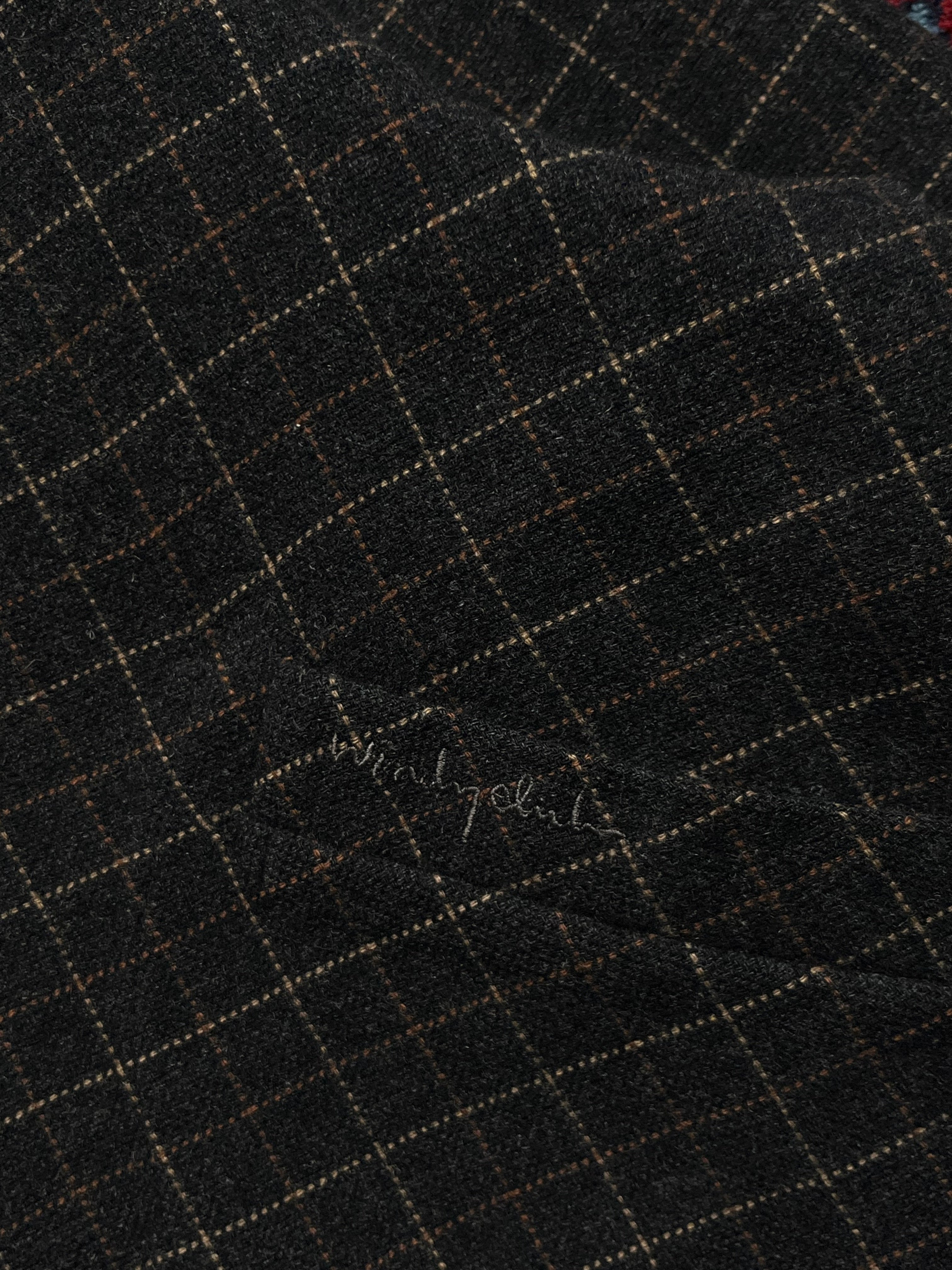 WINDY CLUB Vintage Reversible Grid Check Wool Blend JACKET - M