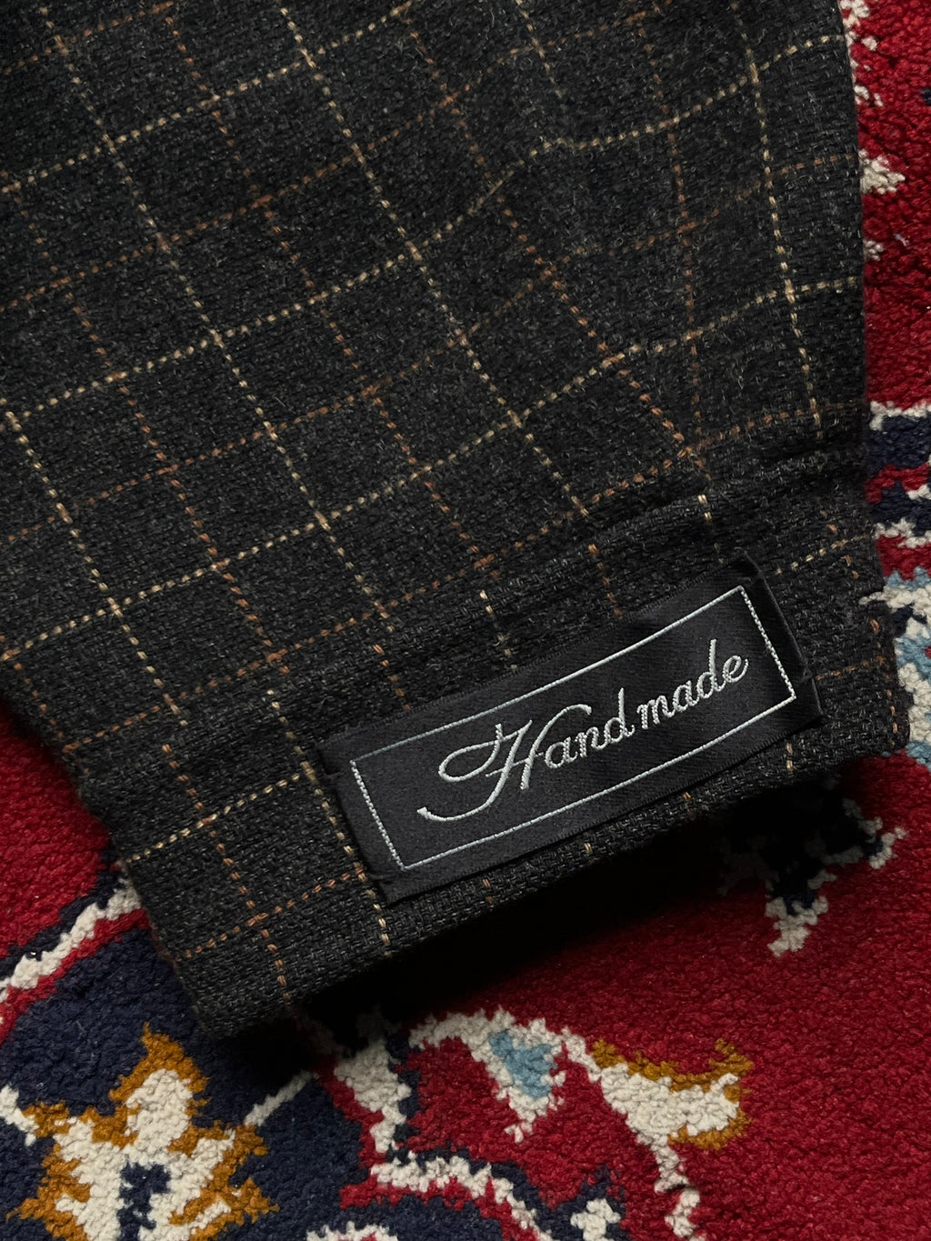 WINDY CLUB Vintage Reversible Grid Check Wool Blend JACKET - M