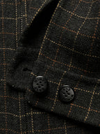 WINDY CLUB Vintage Reversible Grid Check Wool Blend JACKET - M