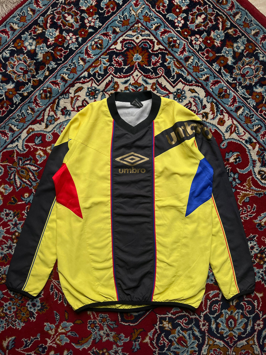 UMBRO Descente Vintage V-Neck Windbreaker Pullover JACKET - M