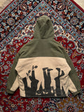 KUANG CHAO KU PAI Japanese Style Utility Back Graphic Corduroy JACKET - M