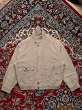 G Selina Vintage Tan Sueded Flight Workwear Casual Jacket - M