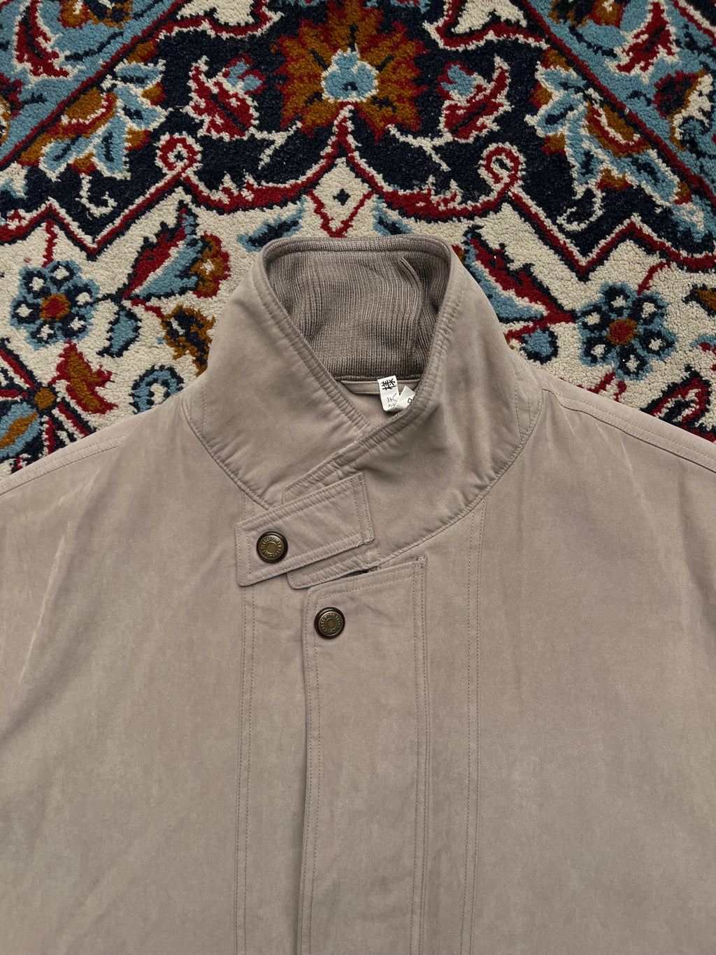 G Selina Vintage Tan Sueded Flight Workwear Casual Jacket - M