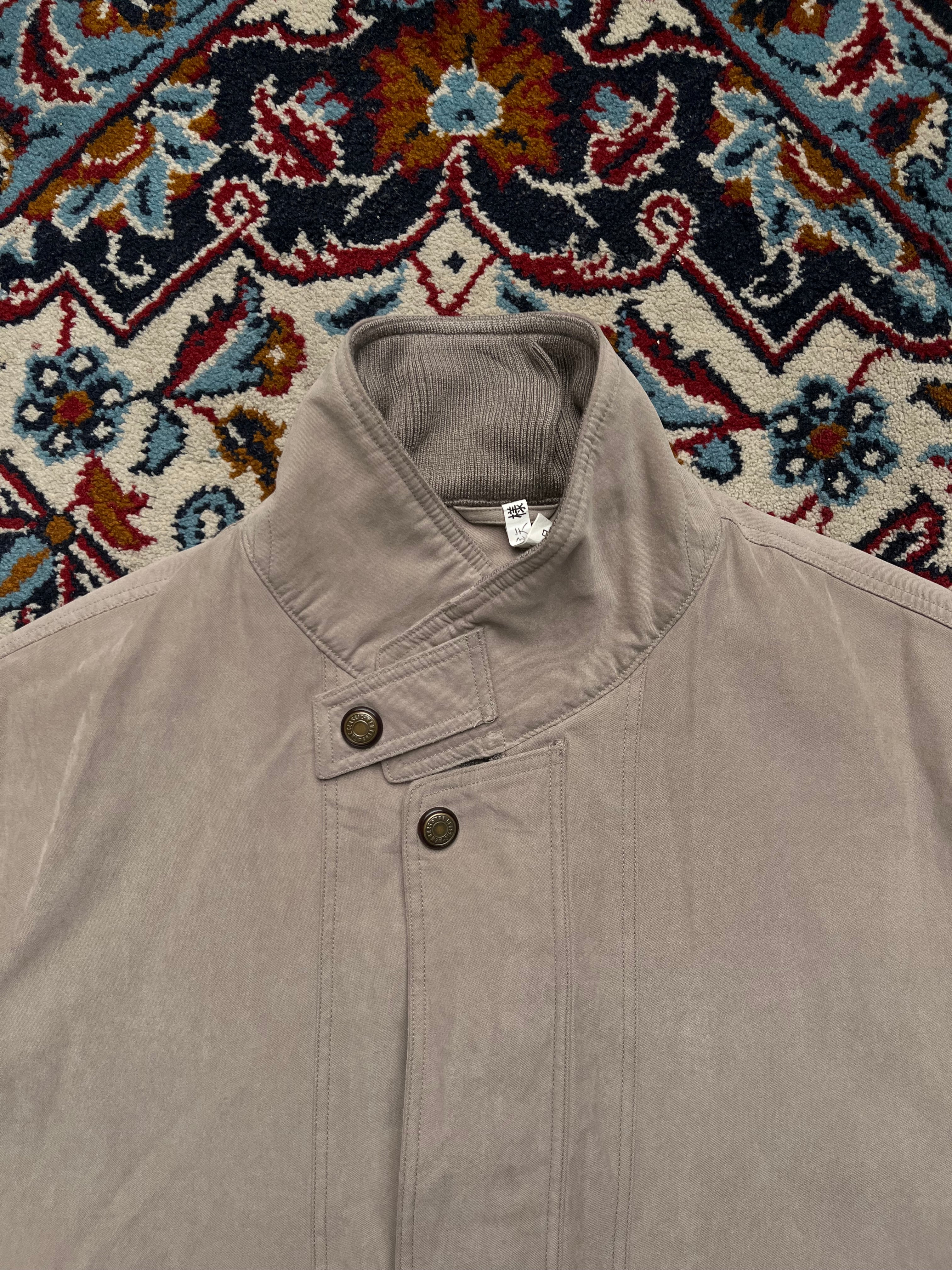 G Selina Vintage Tan Sueded Flight Workwear Casual Jacket - M