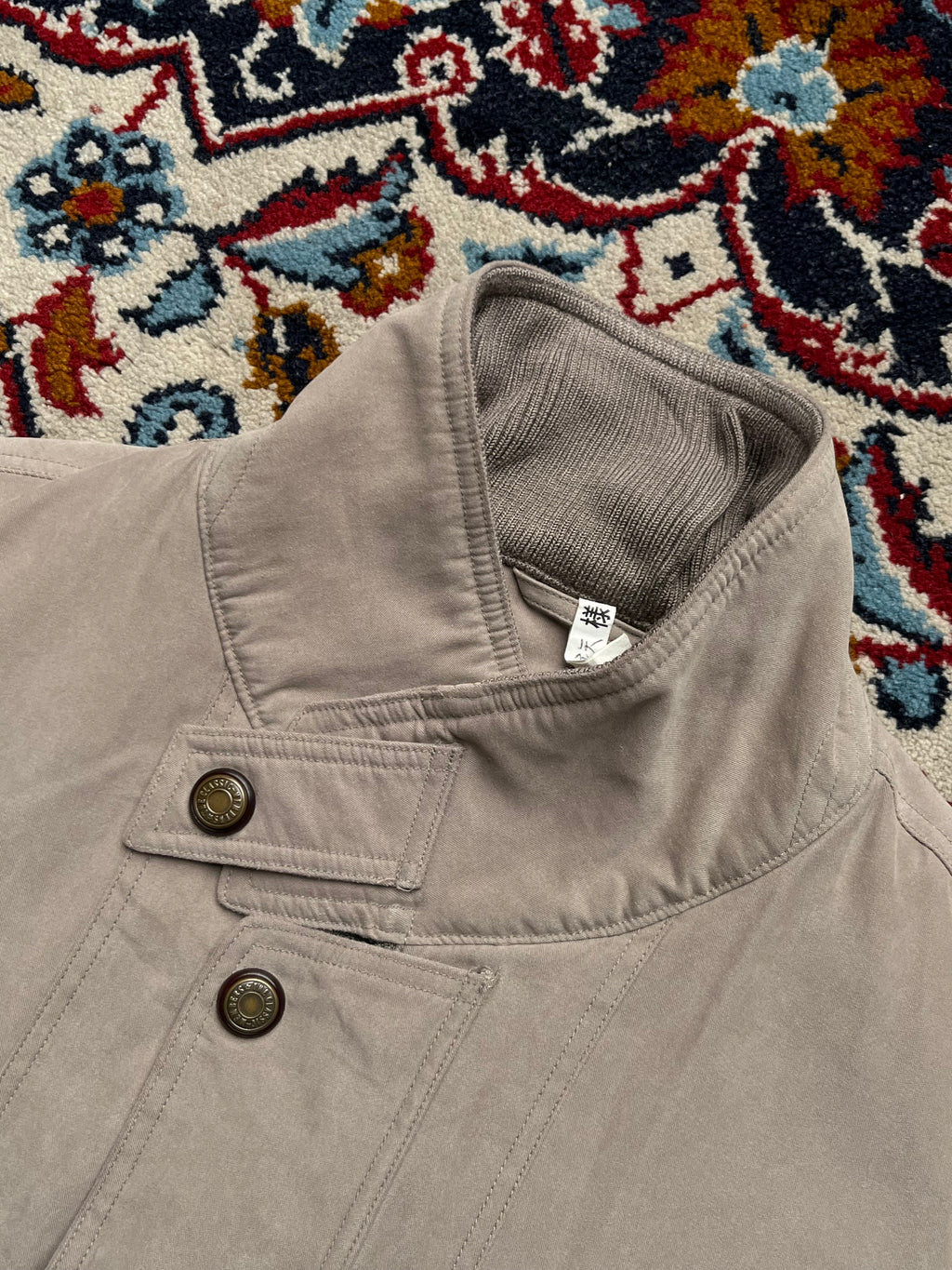 G Selina Vintage Tan Sueded Flight Workwear Casual Jacket - M