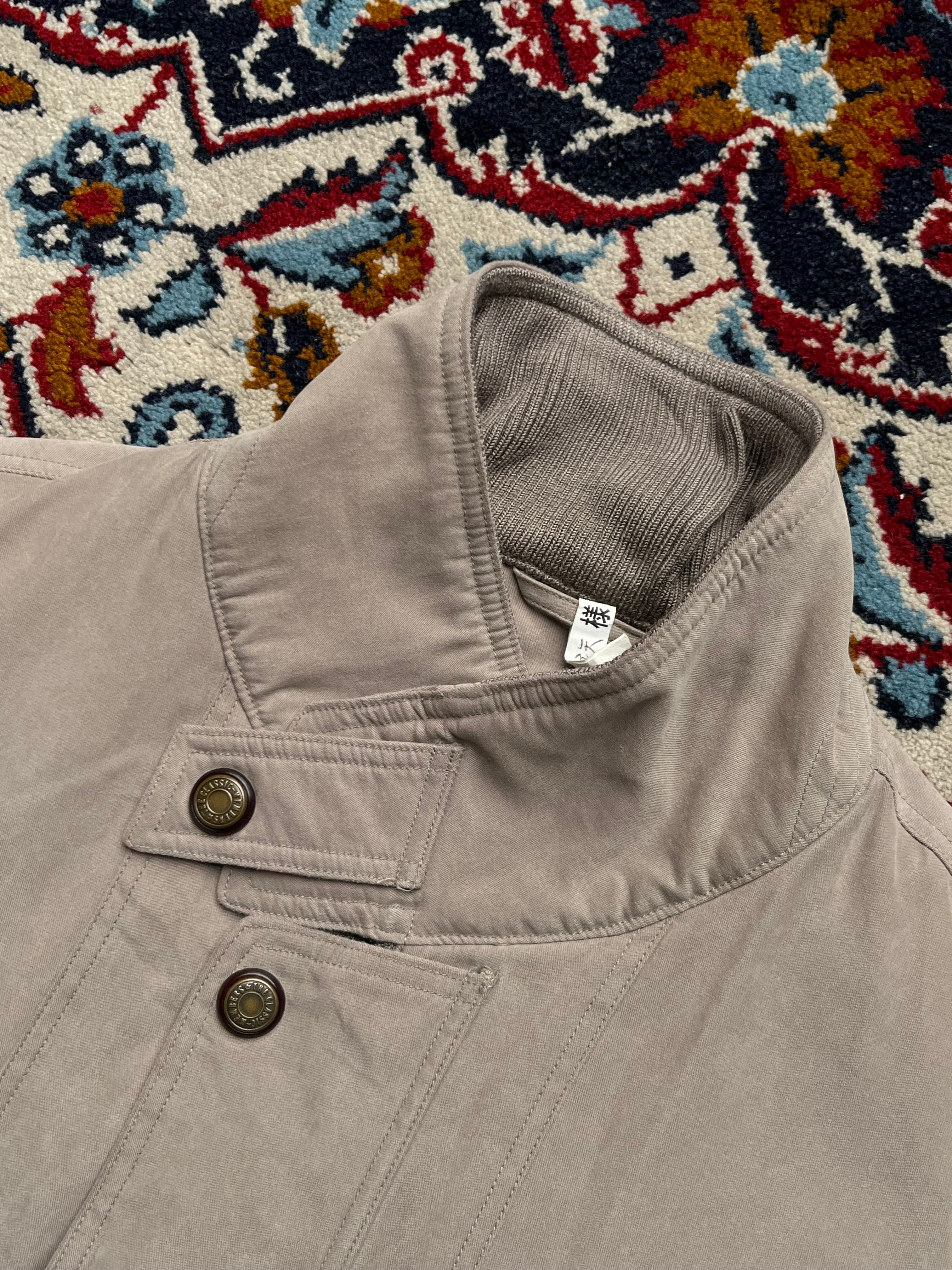 G Selina Vintage Tan Sueded Flight Workwear Casual Jacket - M
