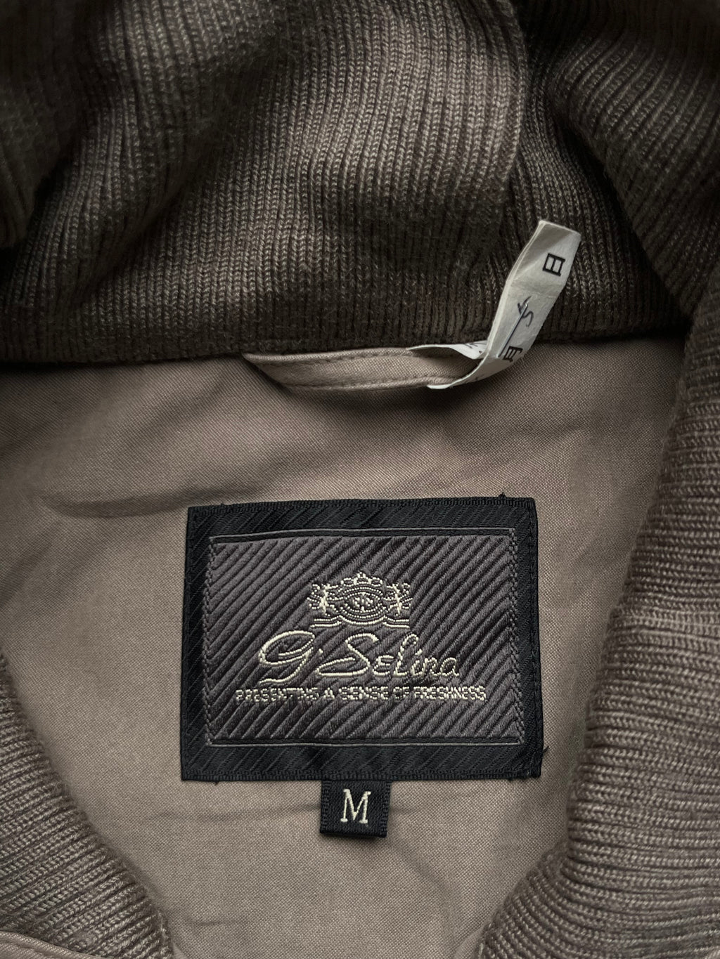 G Selina Vintage Tan Sueded Flight Workwear Casual Jacket - M