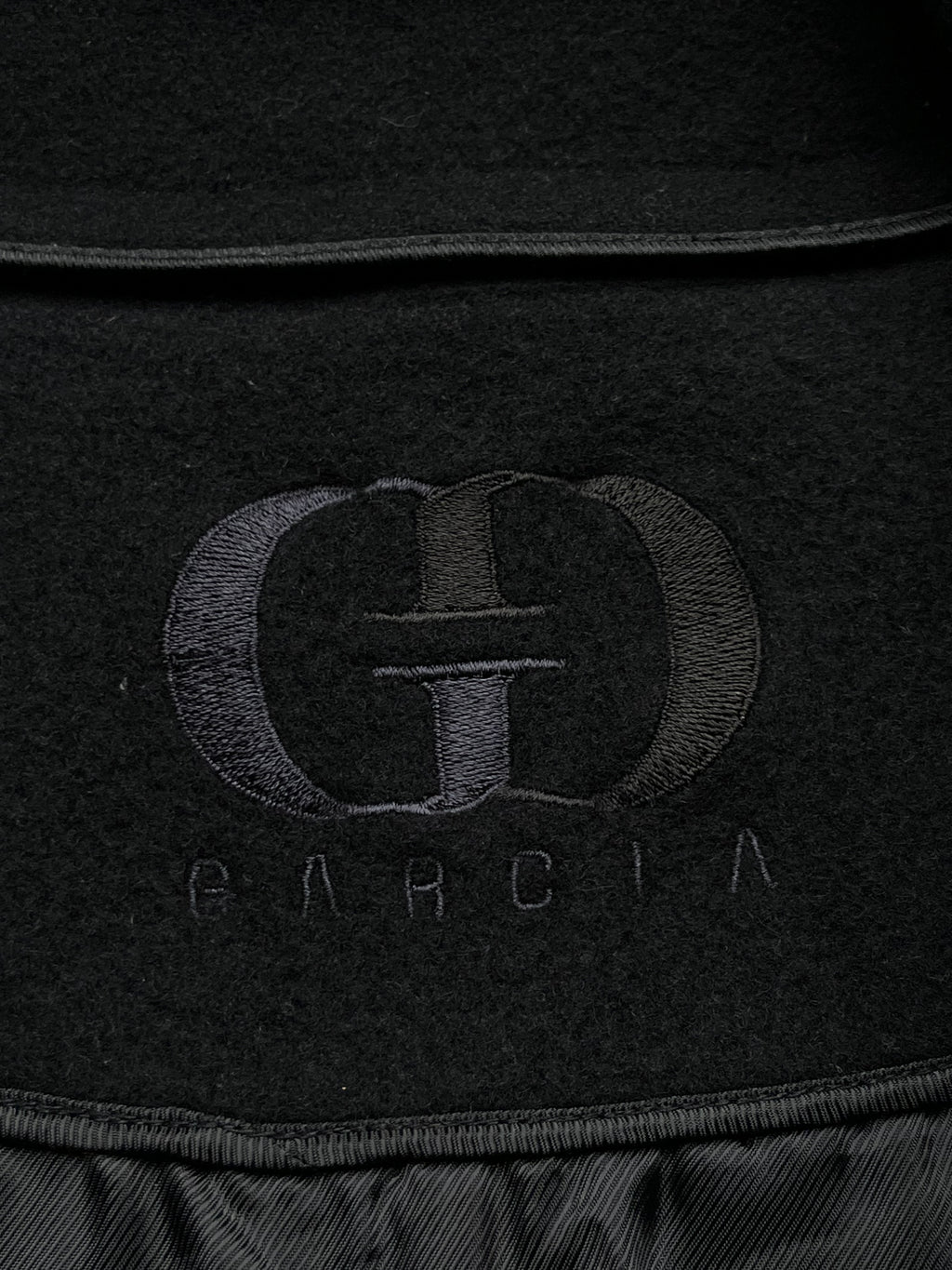 Garcia Vintage Black Heavyweight Wool Blend Bomber Jacket - L