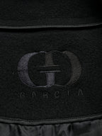 Garcia Vintage Black Heavyweight Wool Blend Bomber Jacket - L