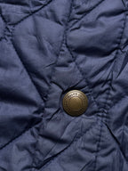 Polo Ralph Lauren Navy Blue Quilted Snap Front Bomber JACKET - M