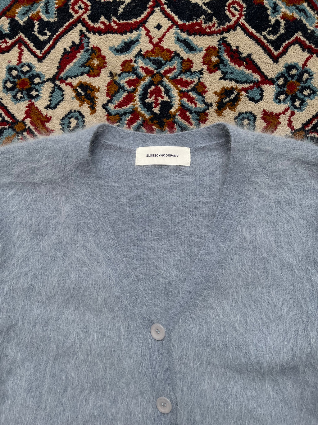 BLOSSOM H COMPANY Soft Fluffy Brushed Knit Cardigan Sweater - M