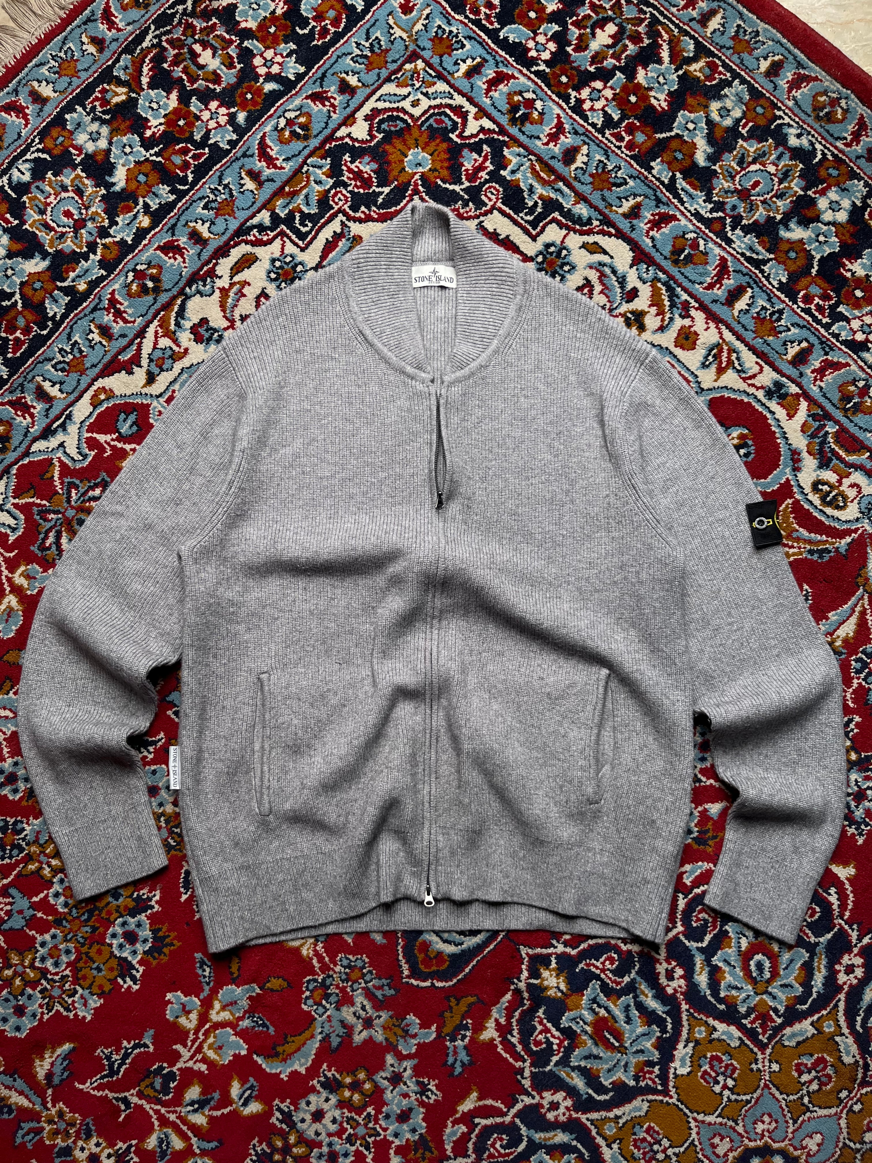 Stone Island Full Zip Knit Cardigan Sweater (REP) - L