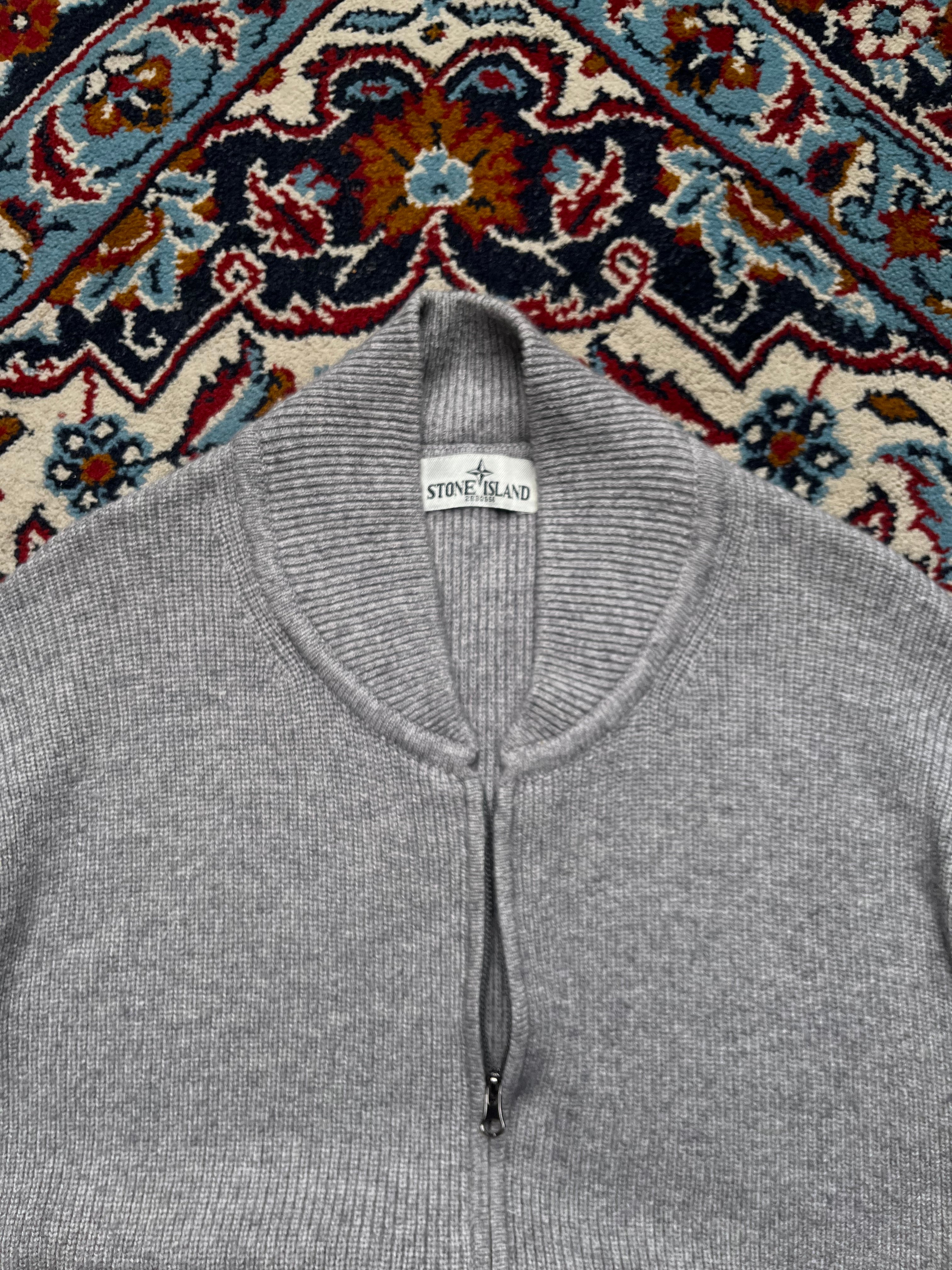 Stone Island Full Zip Knit Cardigan Sweater (REP) - L