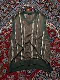 MONO-MART 3D Textured Multi Pattern V-Neck Sleeveless Sweater - XL