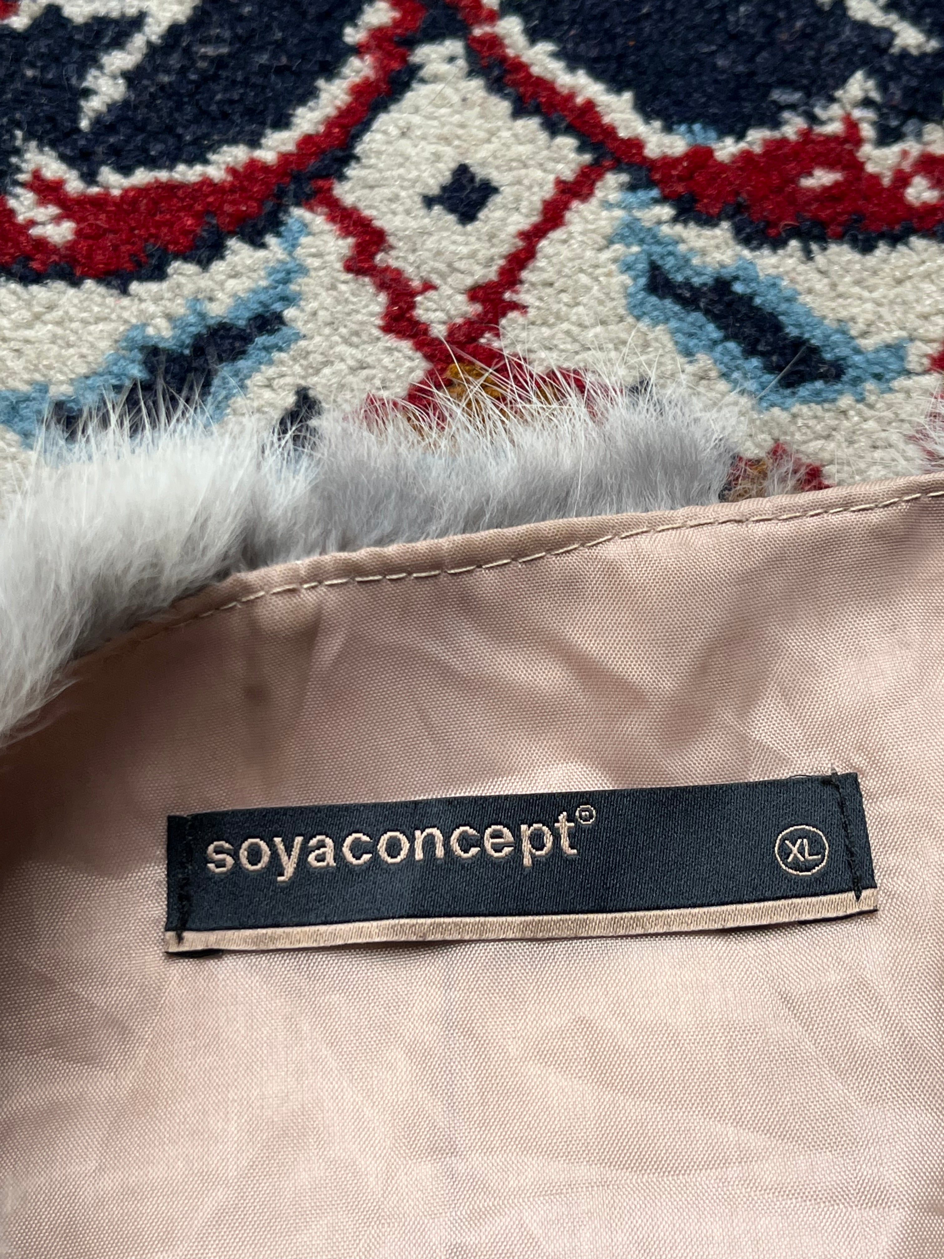 Soyaconcept Womens ORIGINAL RABBIT Fur Vest - L