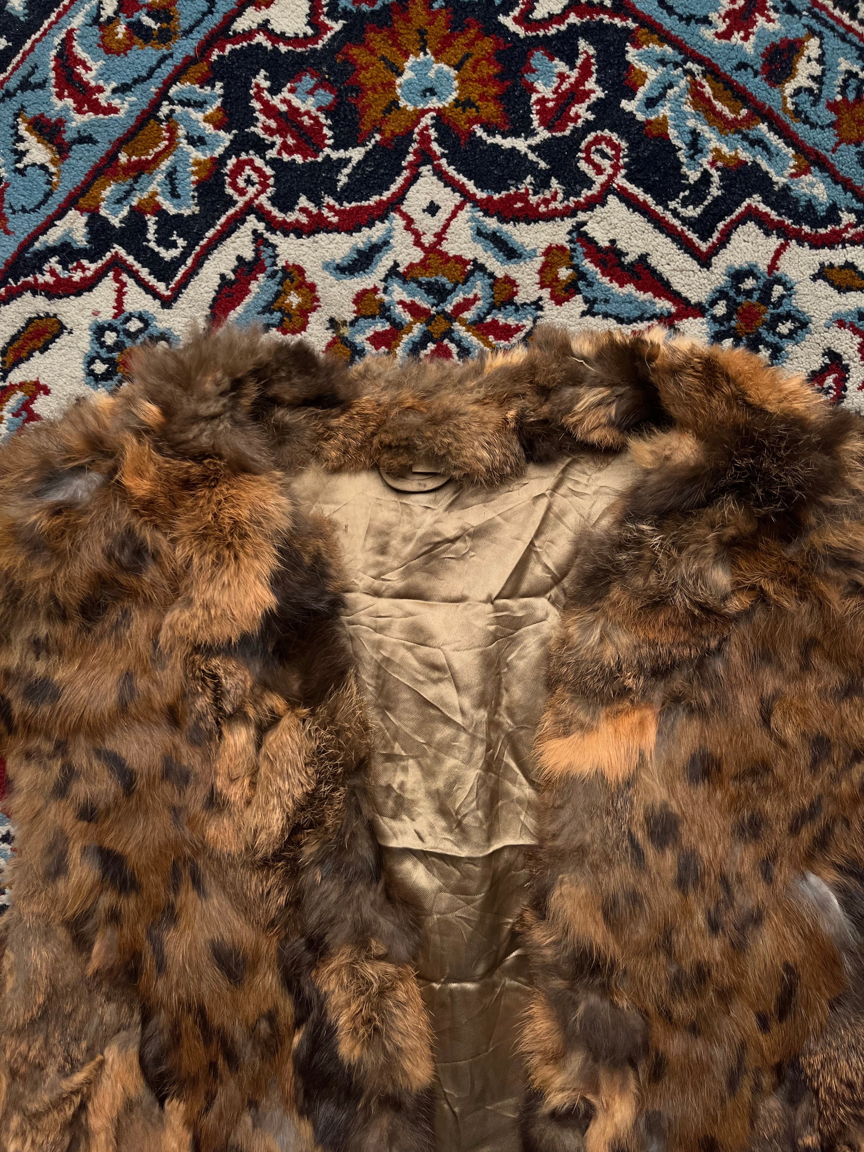 Vintage CAT Fur Vest -  M