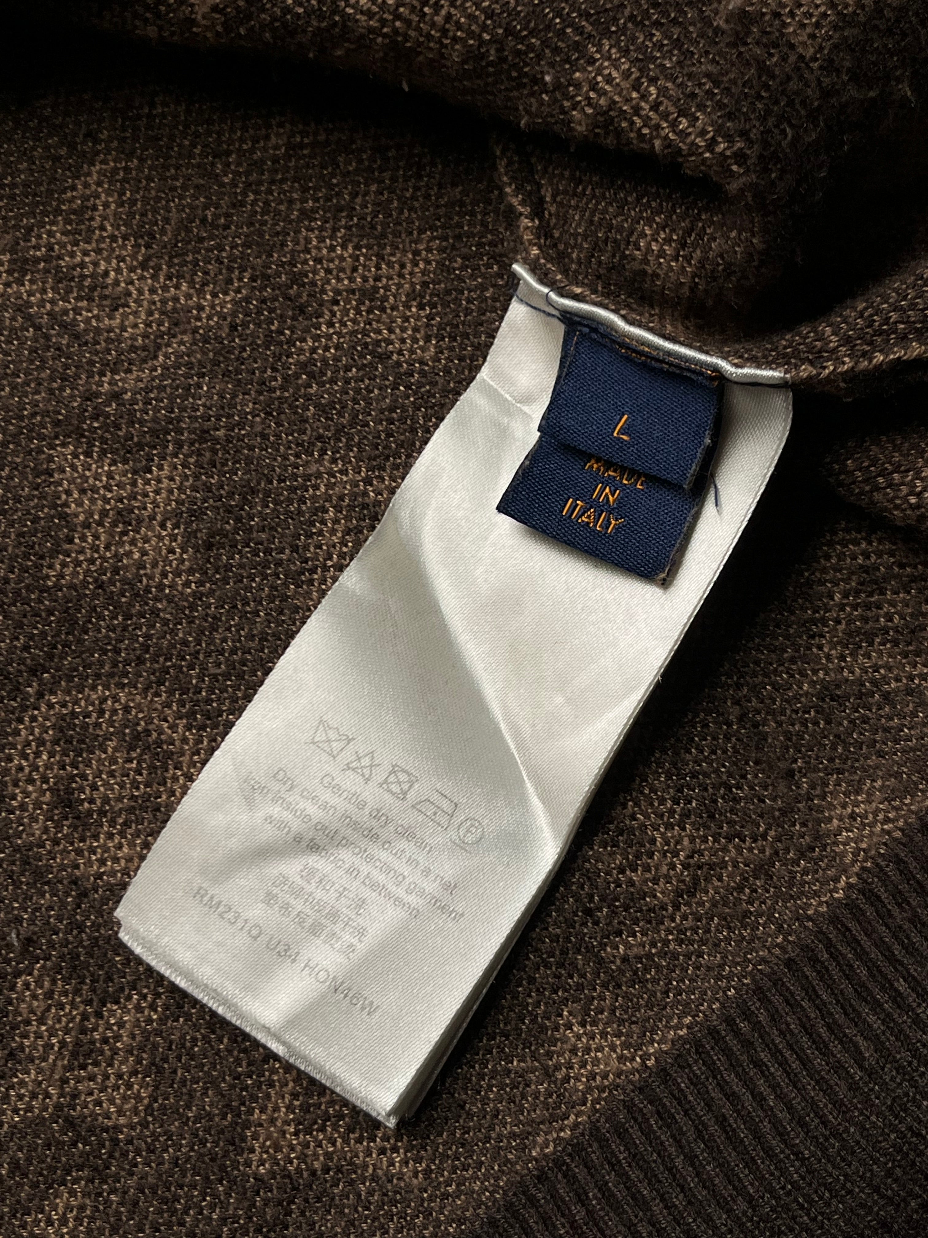 Louis Vuitton Virgil Abloh Monogram Jacquard Knit Sweater - M